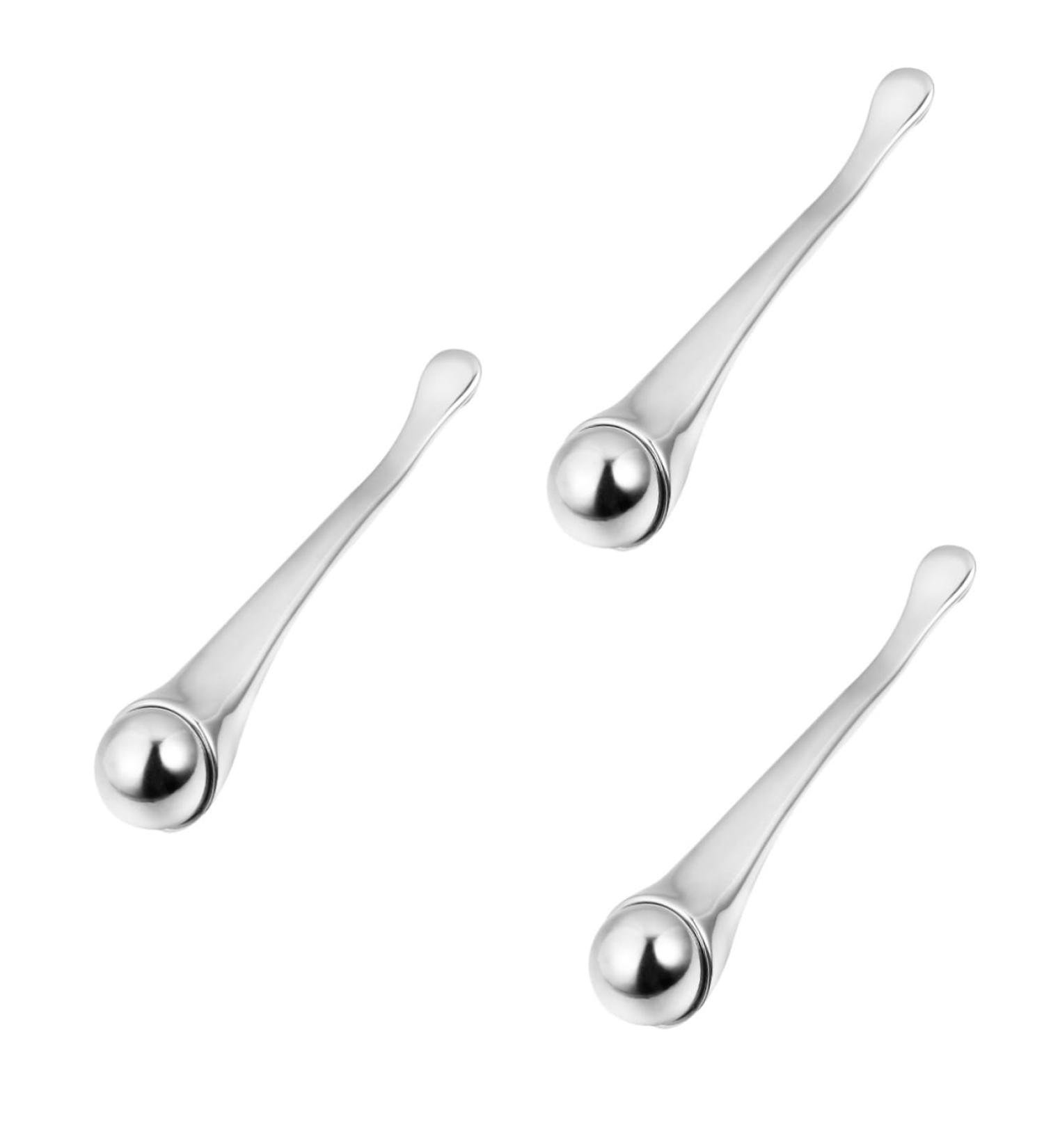 Housoutil 3 Pi ces de masque de cuill re cosm tique accessoire skincare massage yeux spatule de maquillage en m tal applicateur de cr me contour des yeux se r concilier 8.6x1.5x1.5cmx3pcs argentx3pcs - Buy Online on GoSupps.com