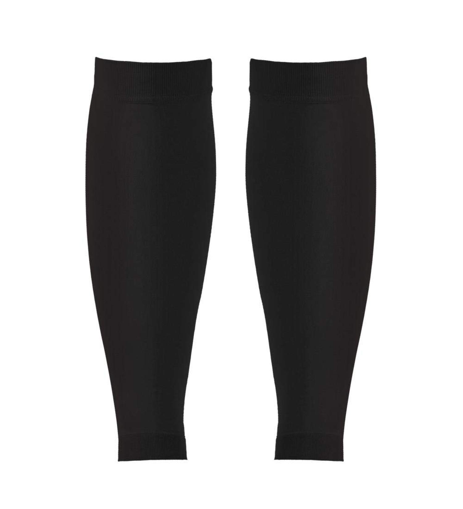 Calf Compression Sleeves for Men & Women - Two-Stage Elastic Compression Stockings for Varicose Veins - Black XL - Ideal for Sports & Work - Buy Online on GoSupps.com