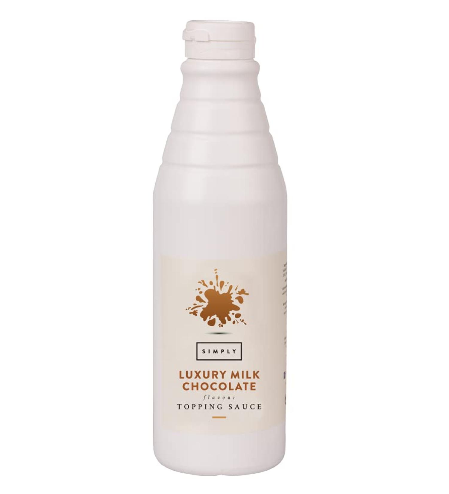 Luxury Milk Chocolate Topping Sauce - 1kg | Ready-to-Use Dessert Sauce - Buy Online on GoSupps.com