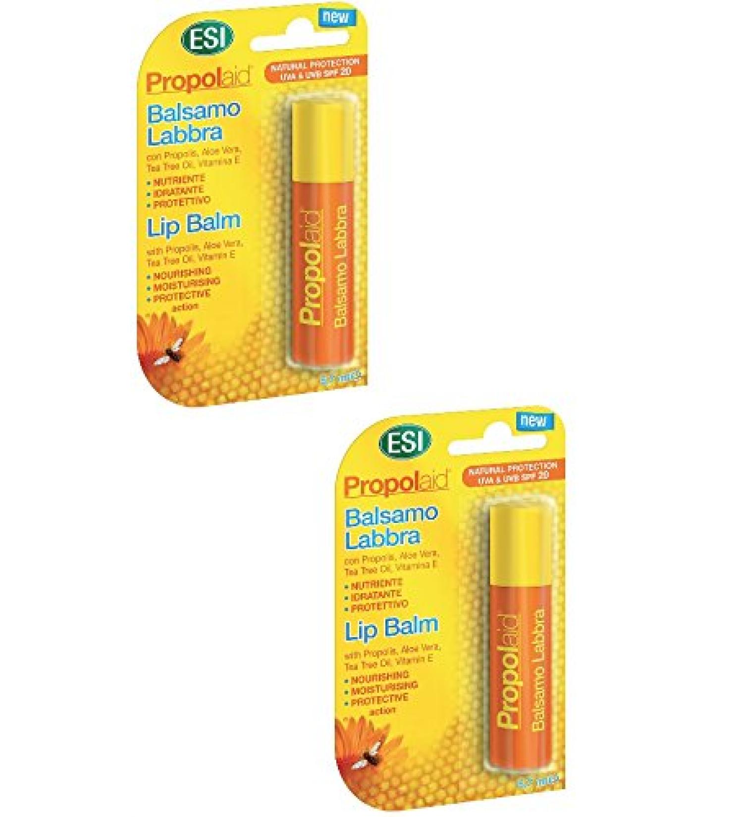 2 ESI Propolaid Lip Balm 5.7 ml with Propolis with SPF 20 sun protection - Buy Online on GoSupps.com