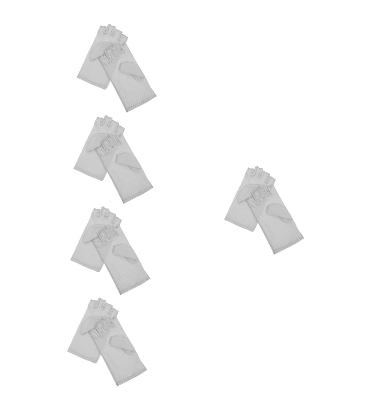 Beavorty 5 Pairs Nail Gloves Fingerless Gloves Manicures Protection Gloves Anti Gloves for Manicure Nail Light Nail Gel Uv Gloves for Gel Nail Lamp Touch Screen Spandex Miss Manicure Tools - Buy Online on GoSupps.com