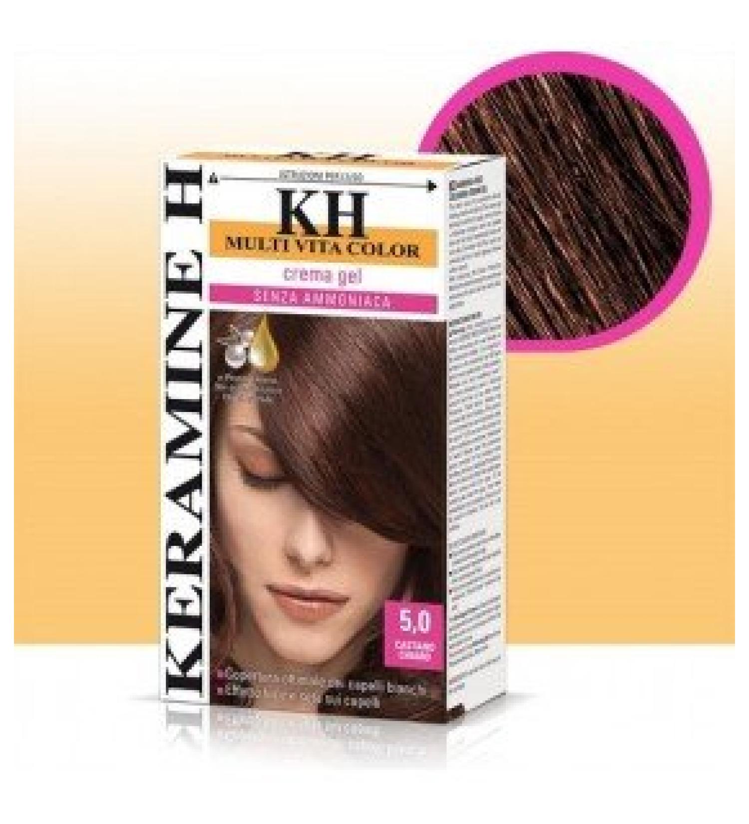 Keramine H ceramic h color gel without ammonia 50 light brown