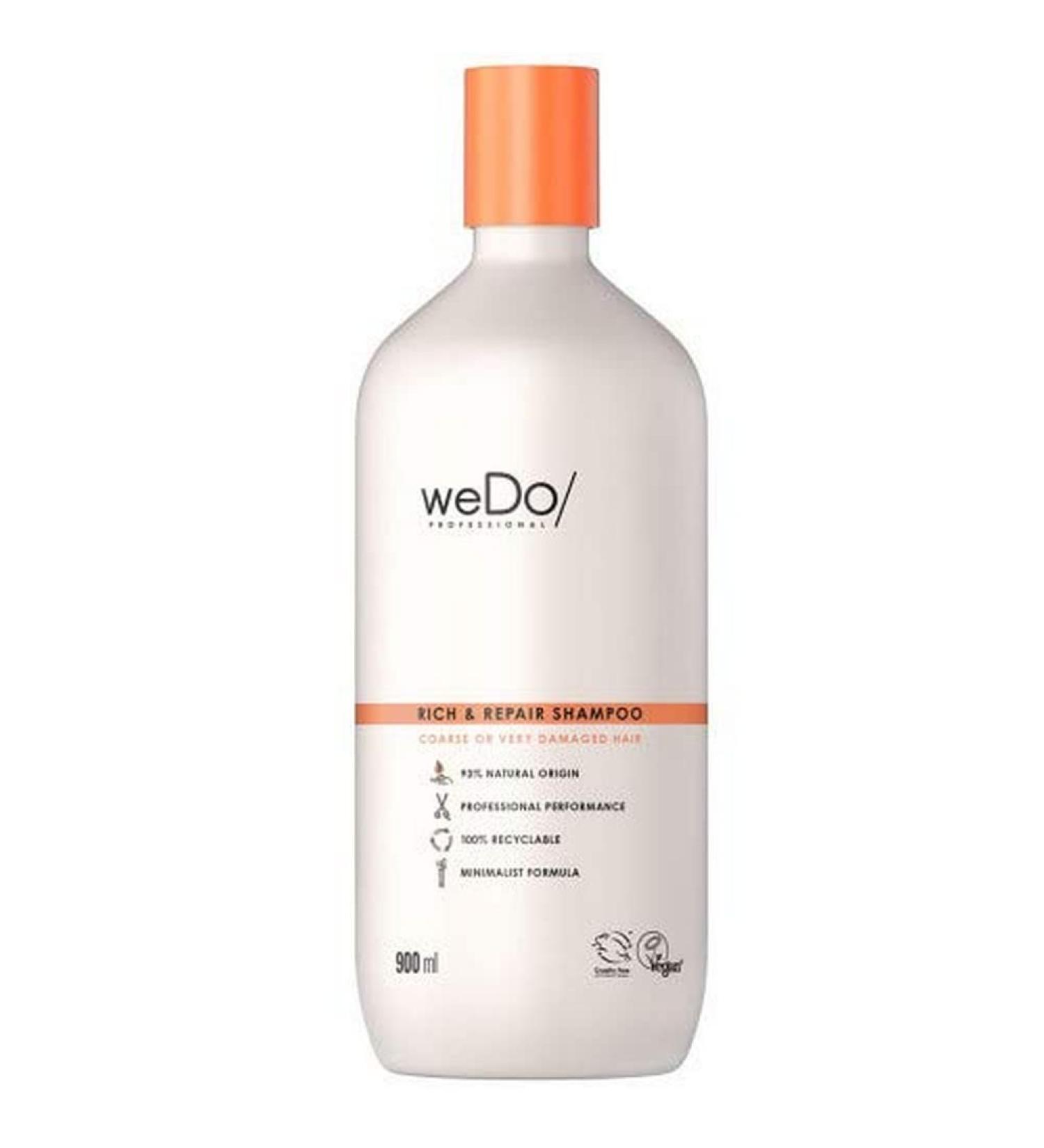 weDo/ Professional WeDo/Professional Rich & Repair Anti-Breakage Shampoo for Strong Rebel or Very Damaged Hair 900 ml