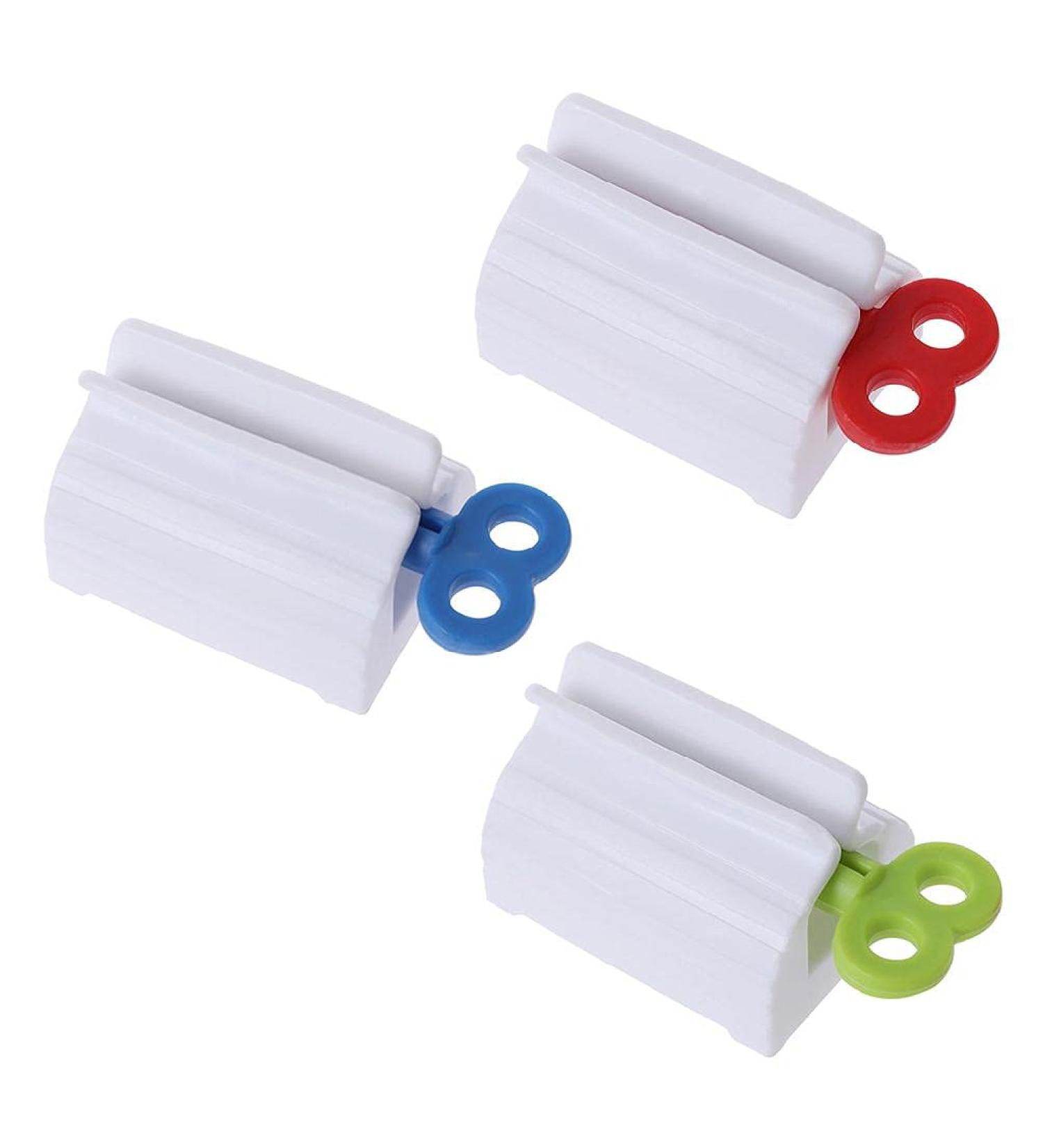Qksky Automatic Toothpaste Squeezer Multifunction Rotate Tube Press Manual Facial Cleanser Dispenser with Seat Stand Holder Toothpaste Stand Bathroom Accessories - Buy Online on GoSupps.com