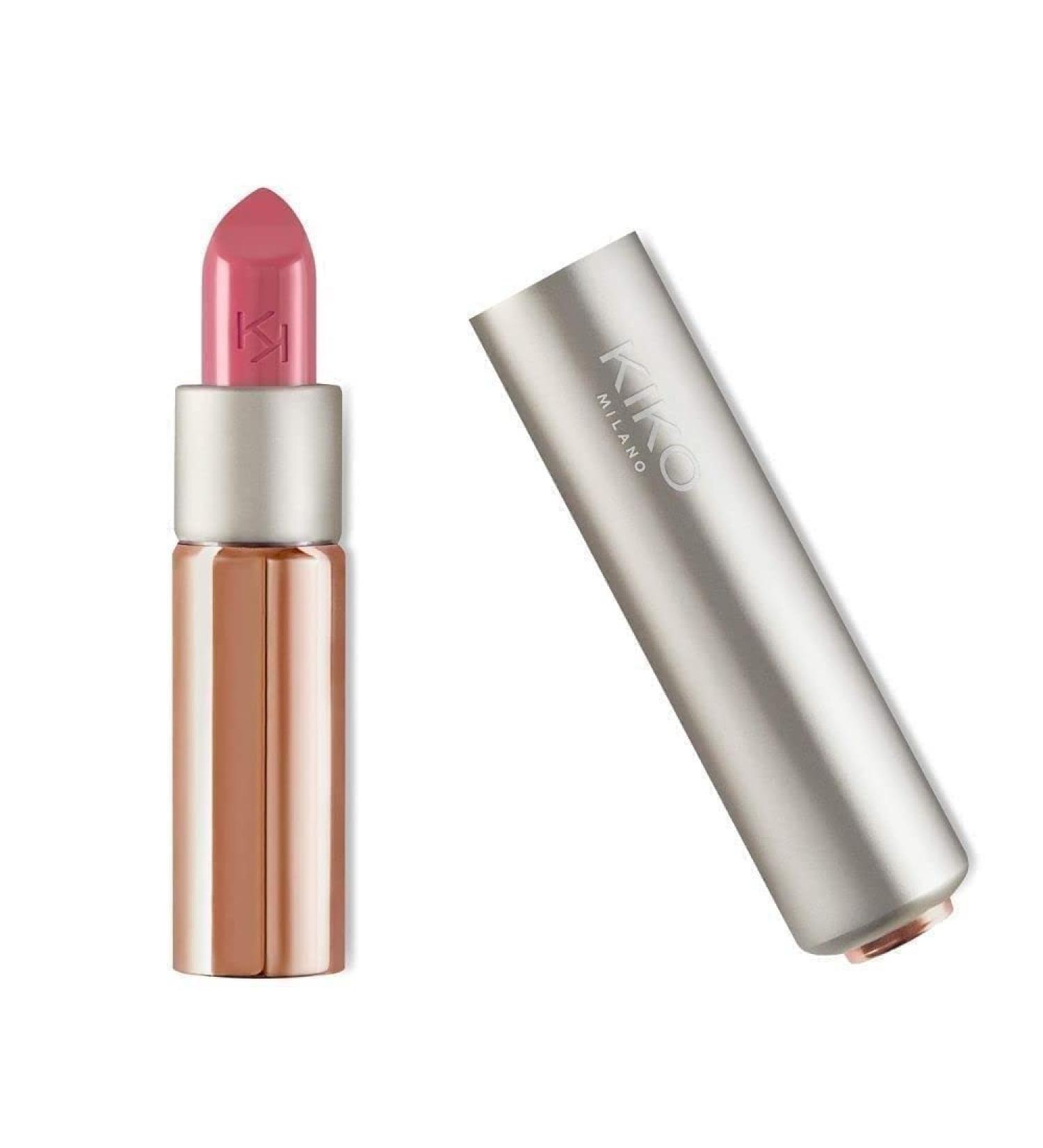 Kiko MILANO - Glossy Dream Sheer Lipstick 203 Shiny Lipstick with Semi-sheer Color | Lip Color with Semi - Sheer Lip Shine | Cruelty Free Makeup | Professional Makeup Lipstick | Made in Italy Vintage Rose 203