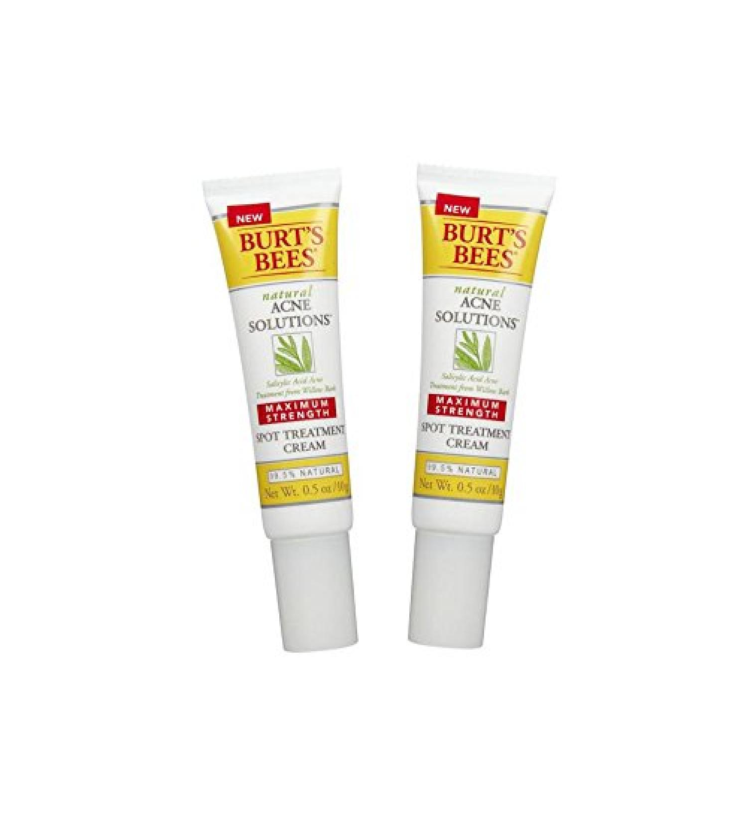 Burt's Bees Acne Treatment Cream - Maximum Strength 0.5 oz | Natural Skincare - Buy Online on GoSupps.com