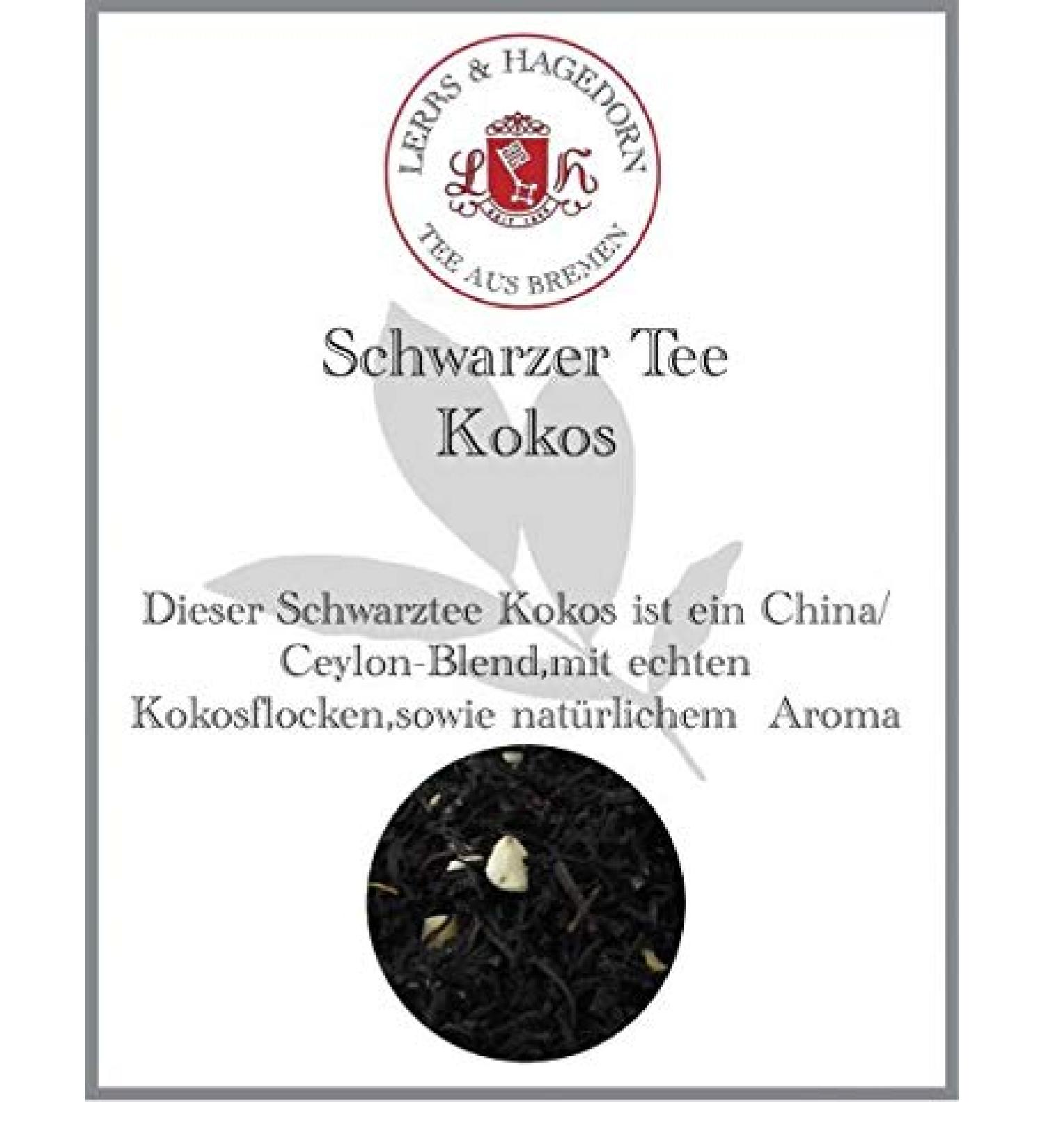  Lerbs & Hagedorn Black tea in coconut 250g - Buy Online on GoSupps.com