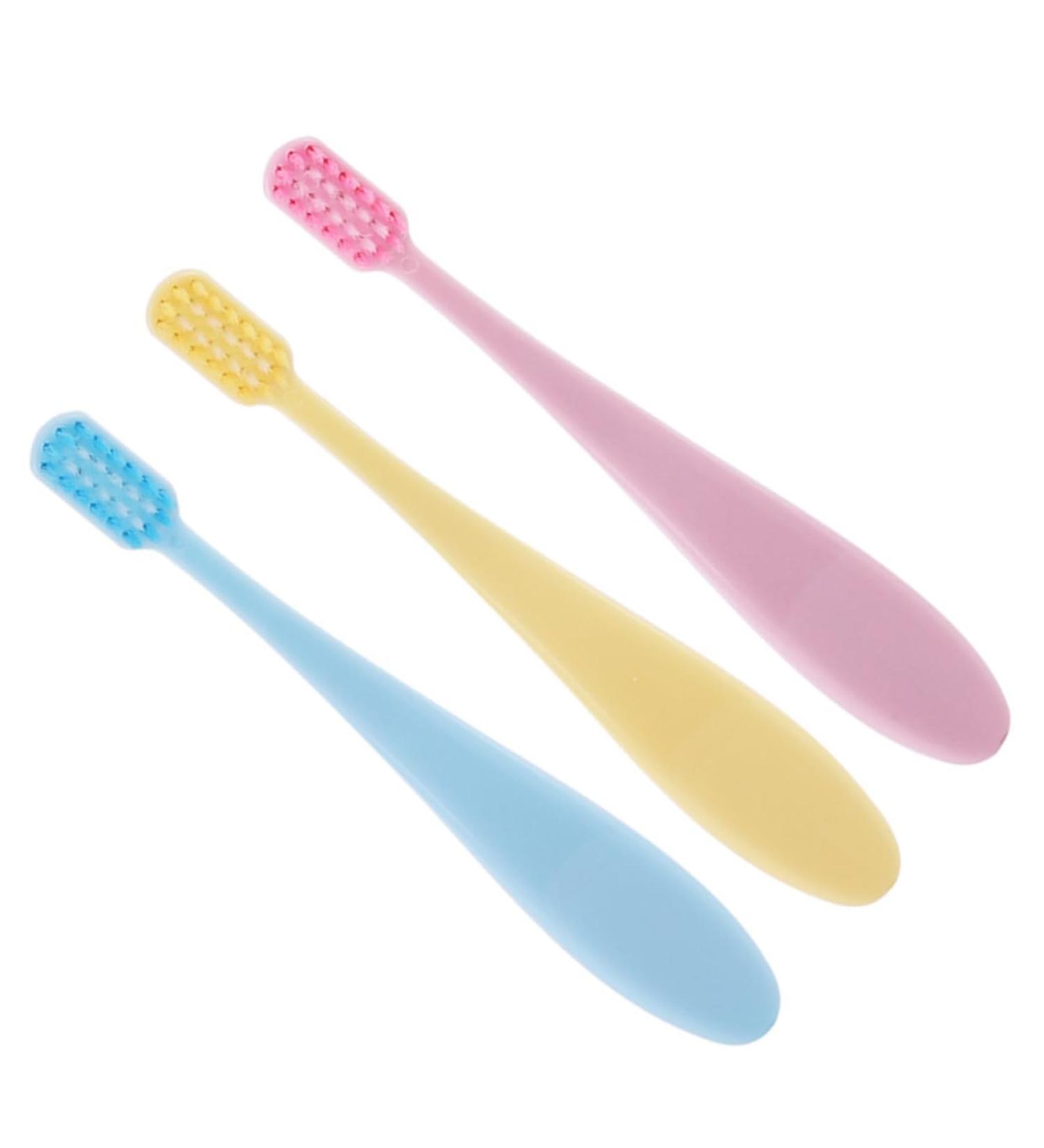 Homsfou Infant & Children's Soft Manual Toothbrush Set - Brightening Travel Brushes in Earth Colors - Buy Online on GoSupps.com
