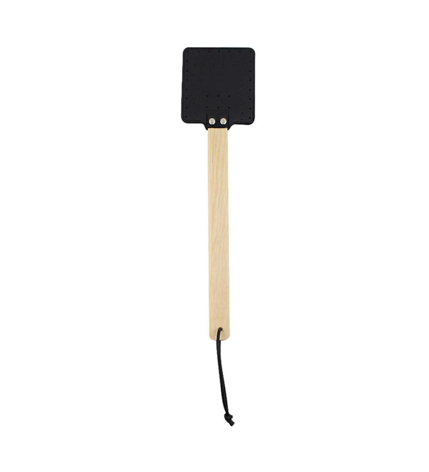Leather Bug Swatter-Wooden Handle Household Easy Using Bug Pest Control Tools Garden Supplies (Color : Black) - Buy Online on GoSupps.com