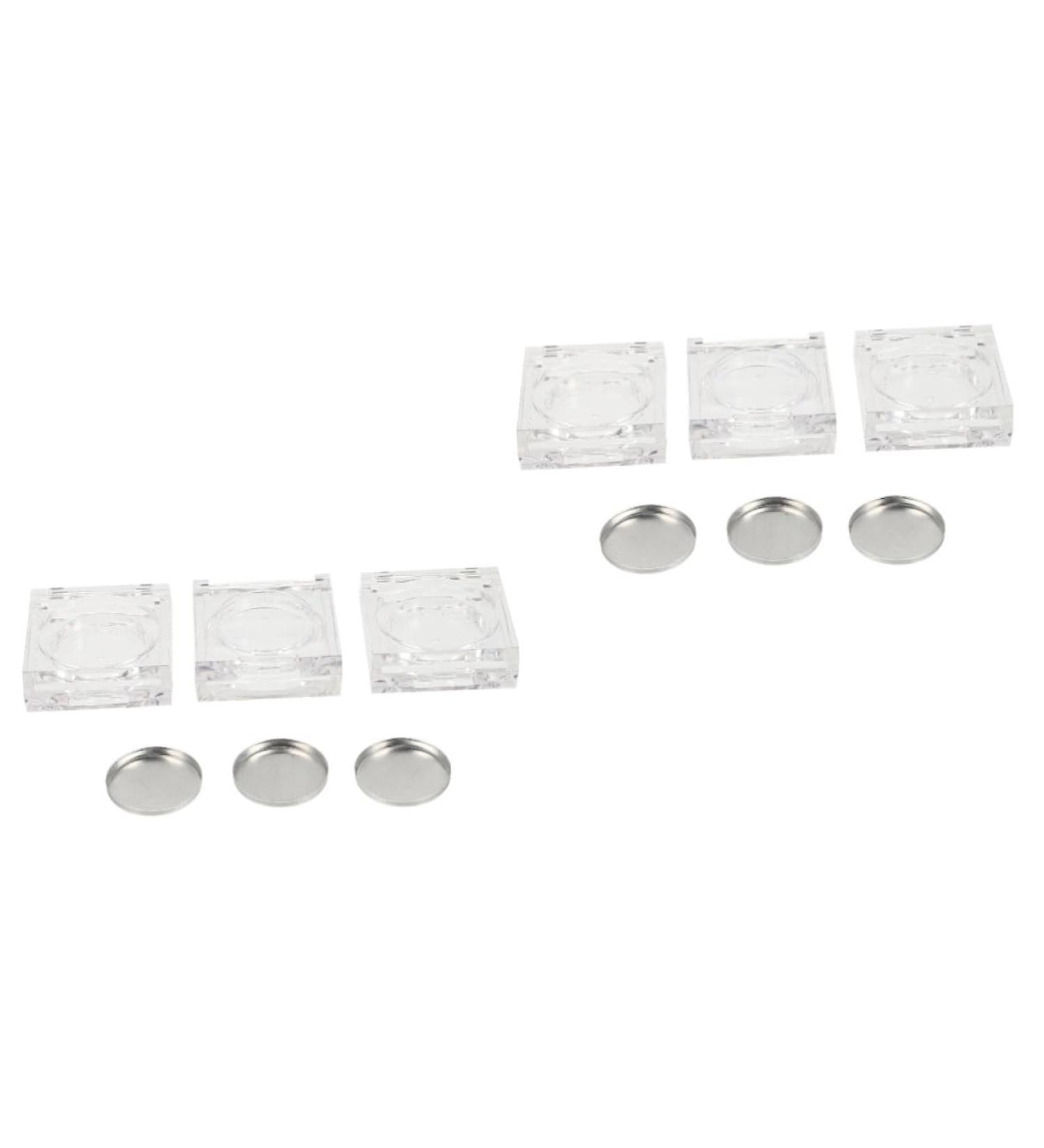  Didiseaon Didiseaon 12 Pcs Eyeshadow Box Ornament Container Blush for Face Trim Tray Makeup Organizer Transparent Container Cosmetics Case - Buy Online on GoSupps.com