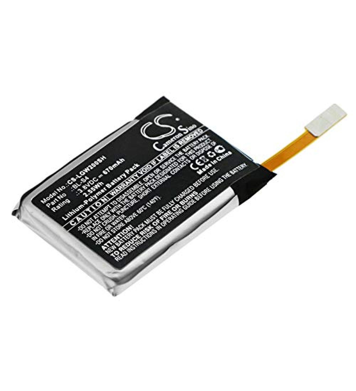 Afshan 670mAh/3.8V BL-S4 Battery Replacement for LG W200 Watch Urbane LTE - International Shipping Available - Buy Online on GoSupps.com