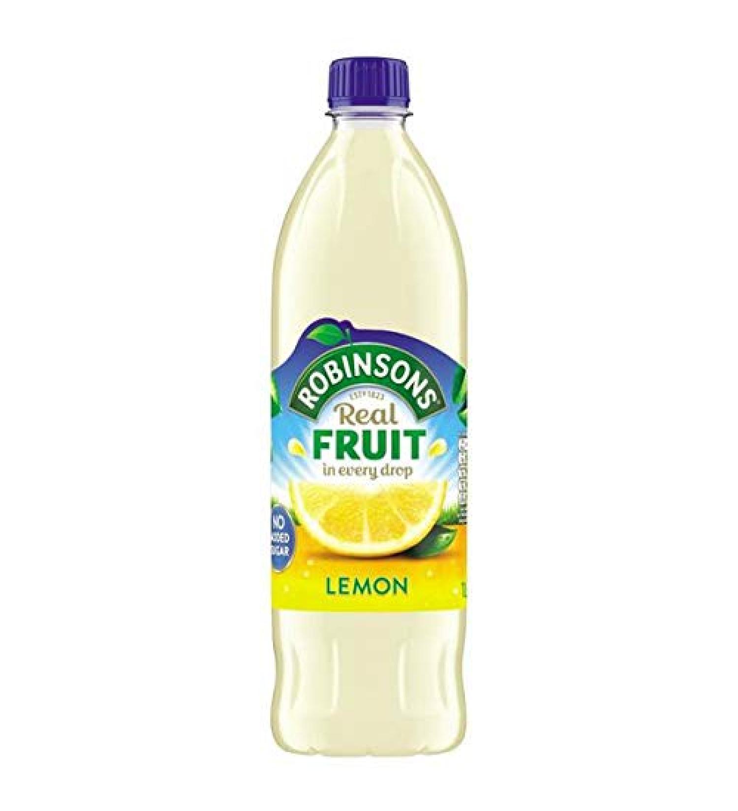 Squash Robinsons Cordial Sugar Free Fruit Juices 1 Litre (Lemon Lemon) (Pack of 6)