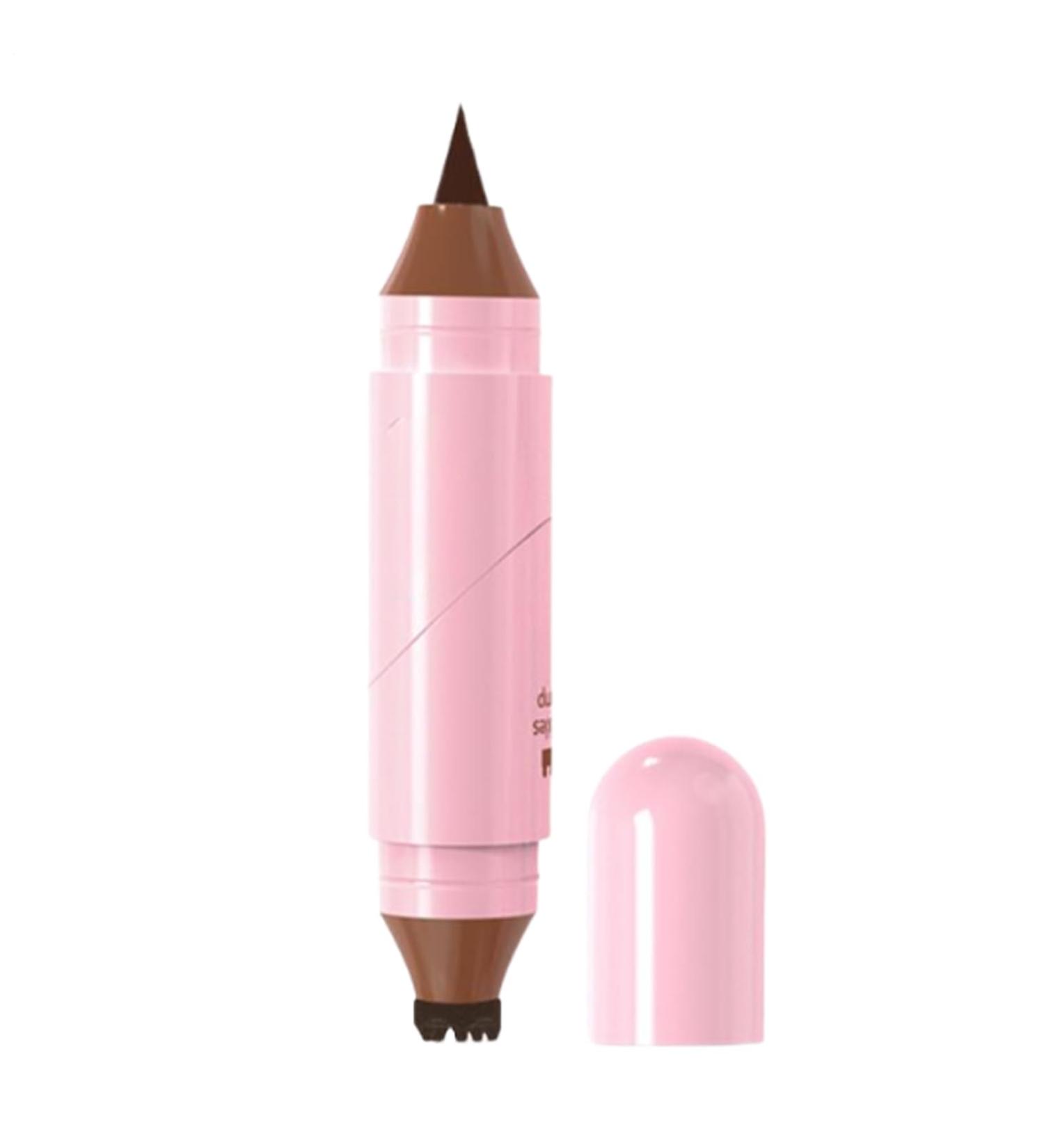 Liquid Eyeliner Waterproof Smudge-Proof Double-Tip Face Pencil Natural Anti-Sweat Liner | For Young People Men Mature Women Halloween Dates Performances Holidays - Buy Online on GoSupps.com