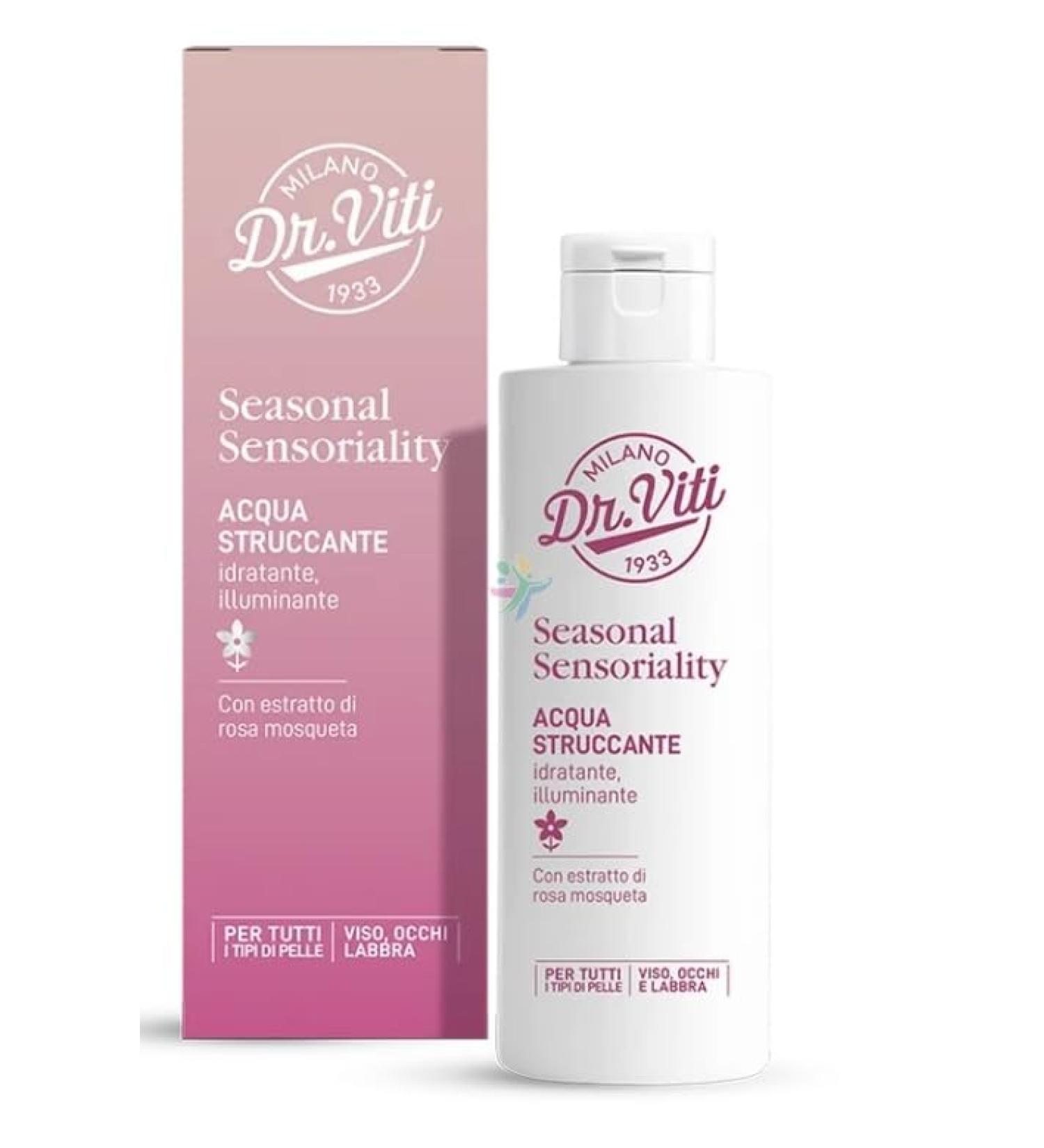 SEASONAL SENSORIALITY Eau D maquillant 200 ML HYDRATANT CLAIRANT AVEC EXTRAIT DE ROSE MOSQUETA