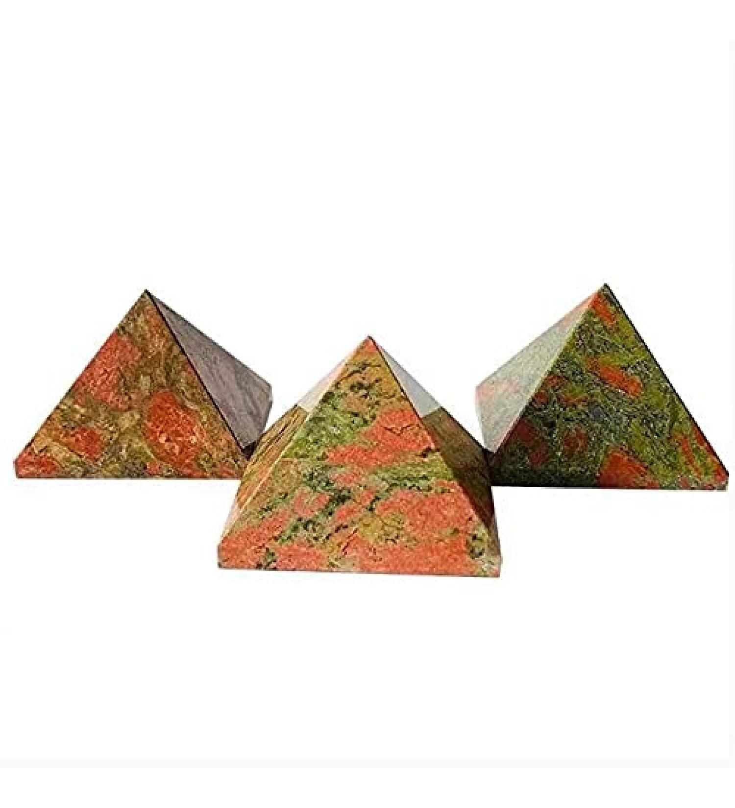 1pc 50mm Natural Quartz Stone Carving Jasper Crystal Pyramid Chakra Reiki Balancing - Buy Online on GoSupps.com