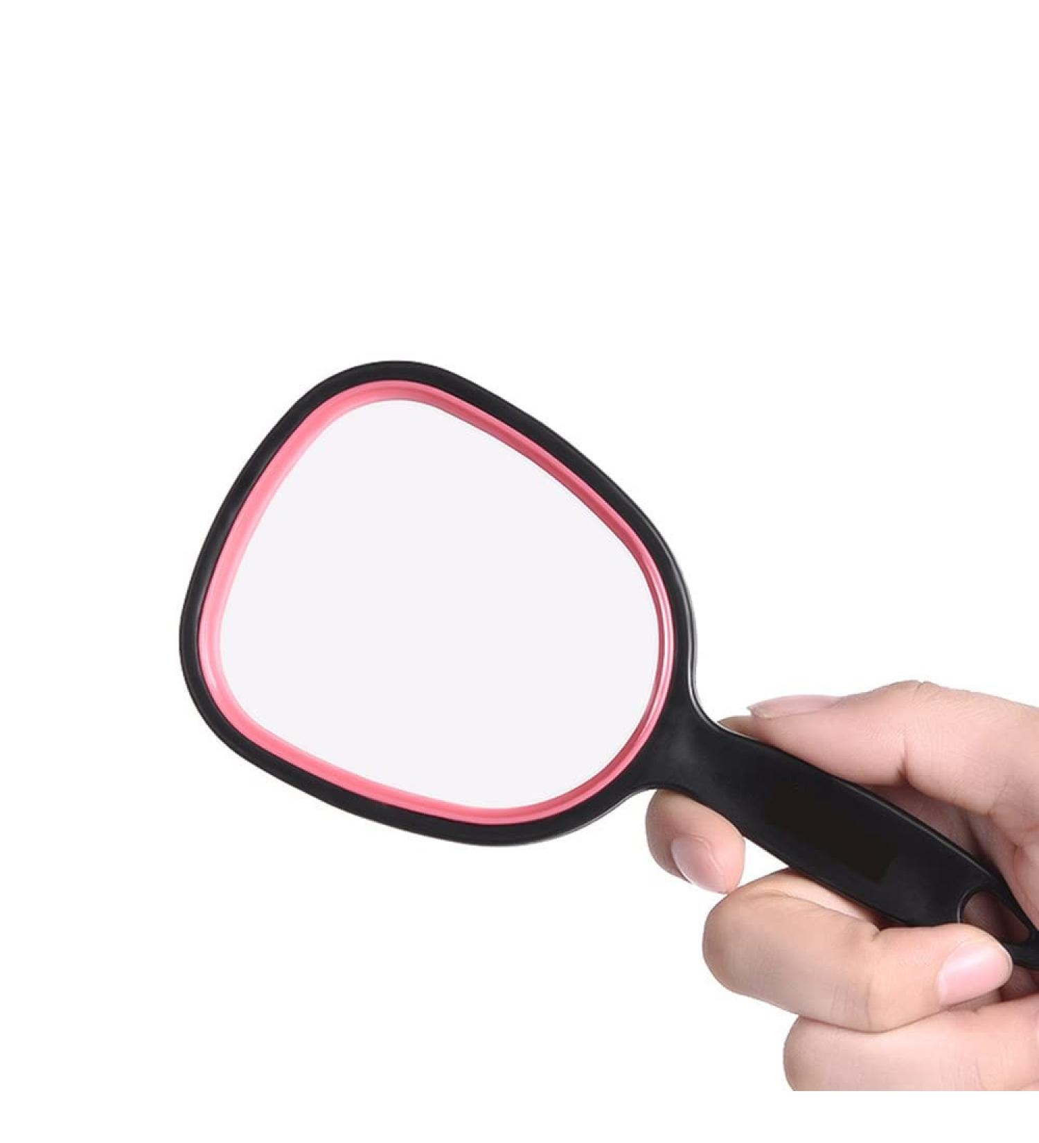 Portable Black Handheld Mirror with Handle - Mpowtech Travel Mirror for Kids & Makeup - Lightweight and Easy to Use - 6.1 L x 2.95 W - Buy Online on GoSupps.com