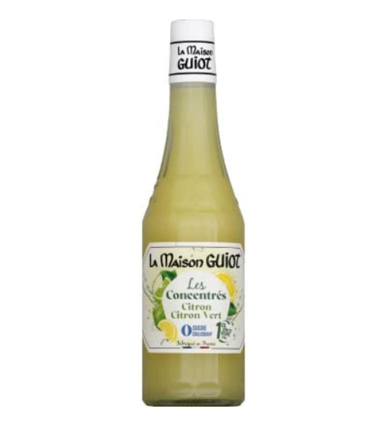GUIOT Concentrated lemon lime la maison guiot 50 cl - The 50cl bottle