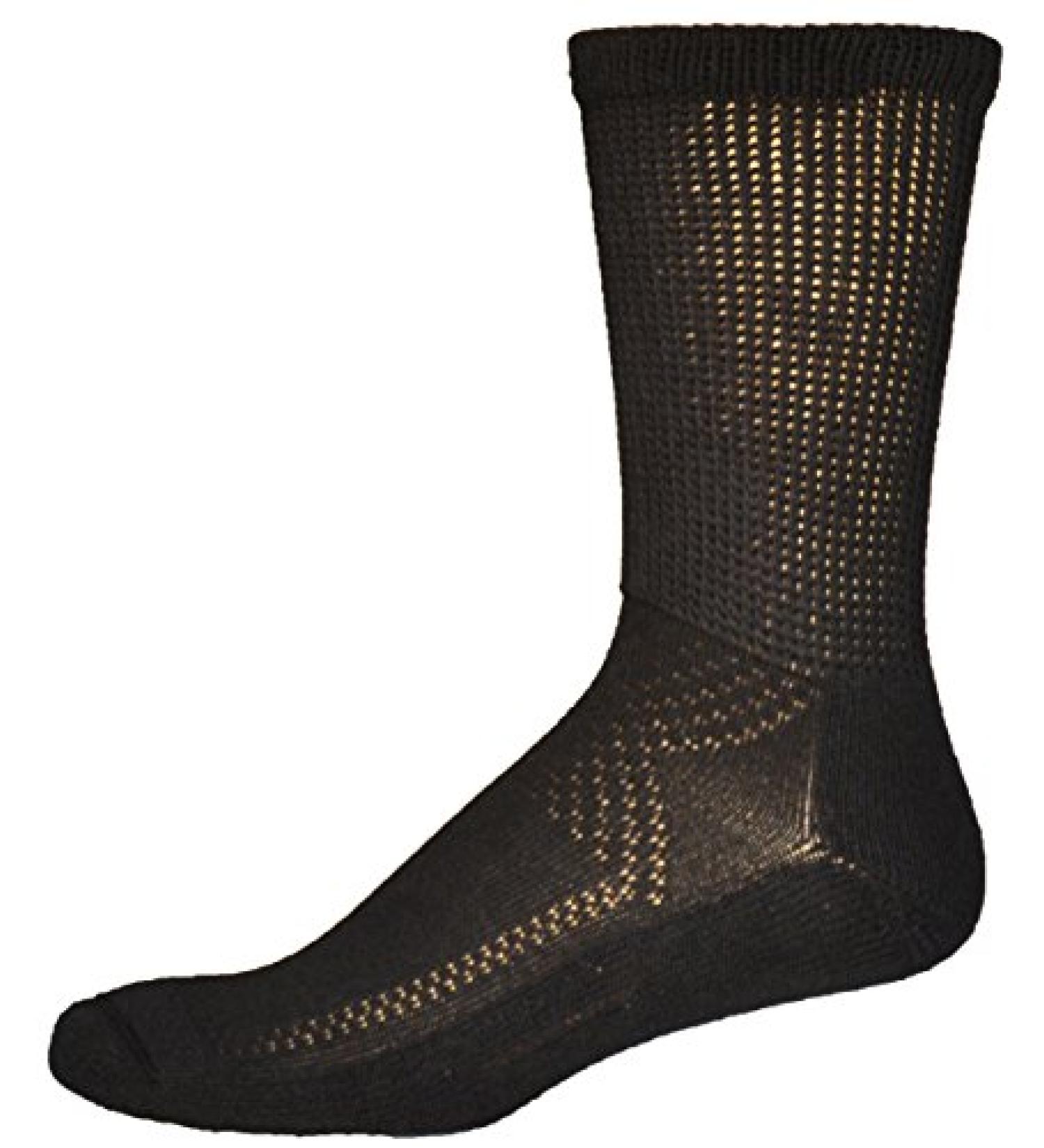 Simcan Leg Savers Men's and Women's Crew Socks Women's 9-12.5/Men's 8-11.5 Black