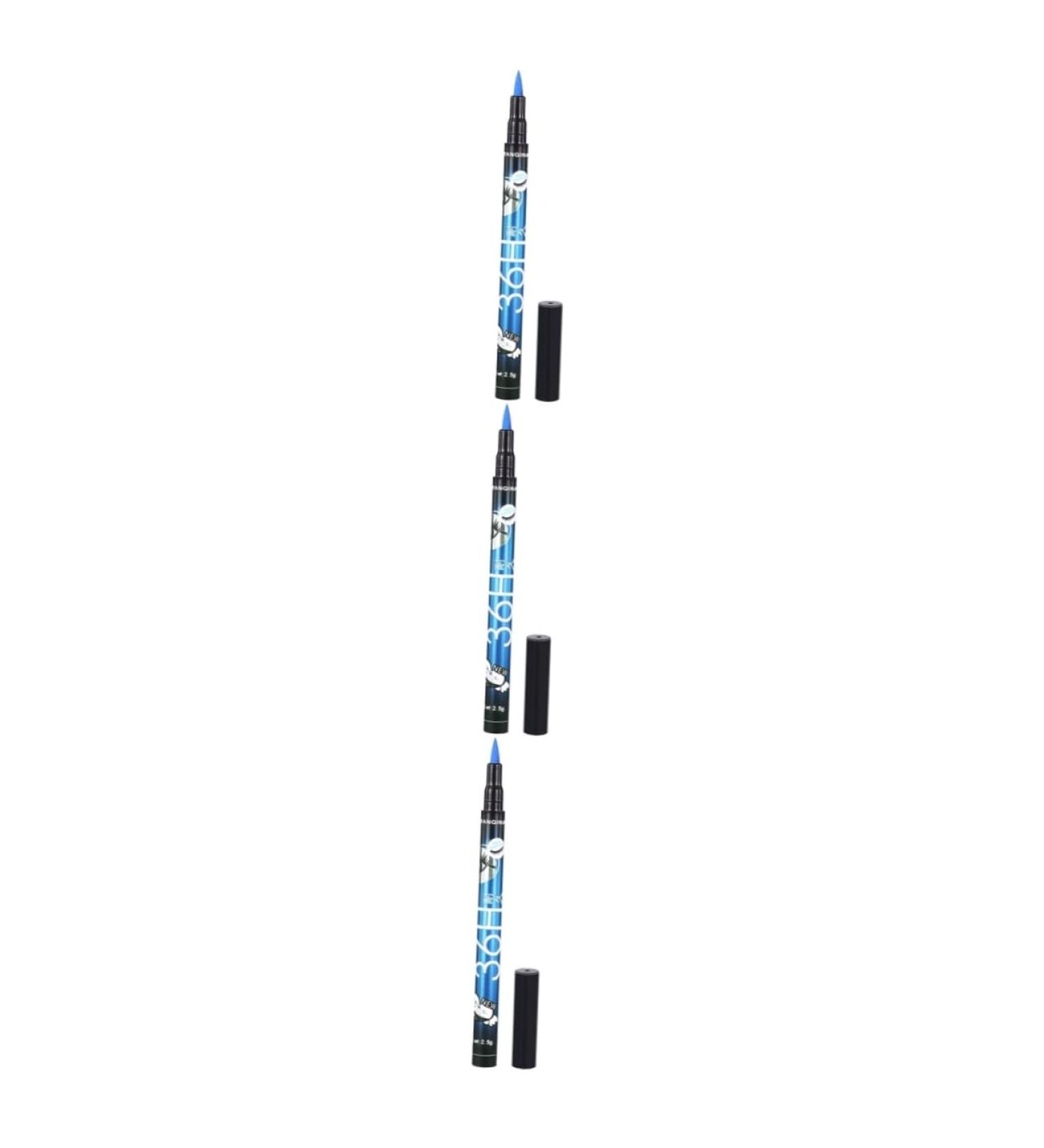 FRCOLOR 3pcs Eyeliner Pencil Black Waterproof Eyeliner Women Eyeliner Liquid Liner No Smudge Liquid Eyeliner 1 count (Pack of 1) As Shownx3pcs - Buy Online on GoSupps.com