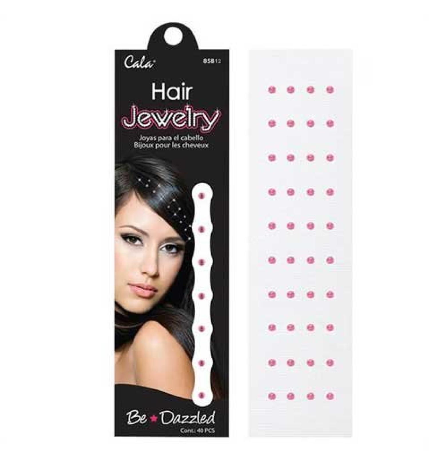 Cala 40 Pcs. 4mm Hair Jewelry (Rose) Hot Iron Jewelry Gems Diamonds 85812