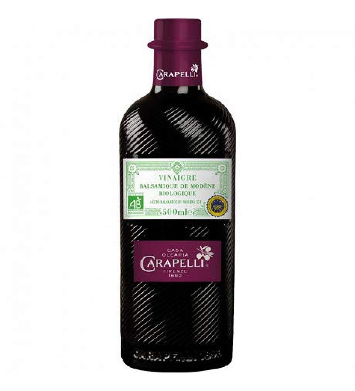 Carapelli Organic Balsamic Vinegar Modena 50cl – Pack of 3