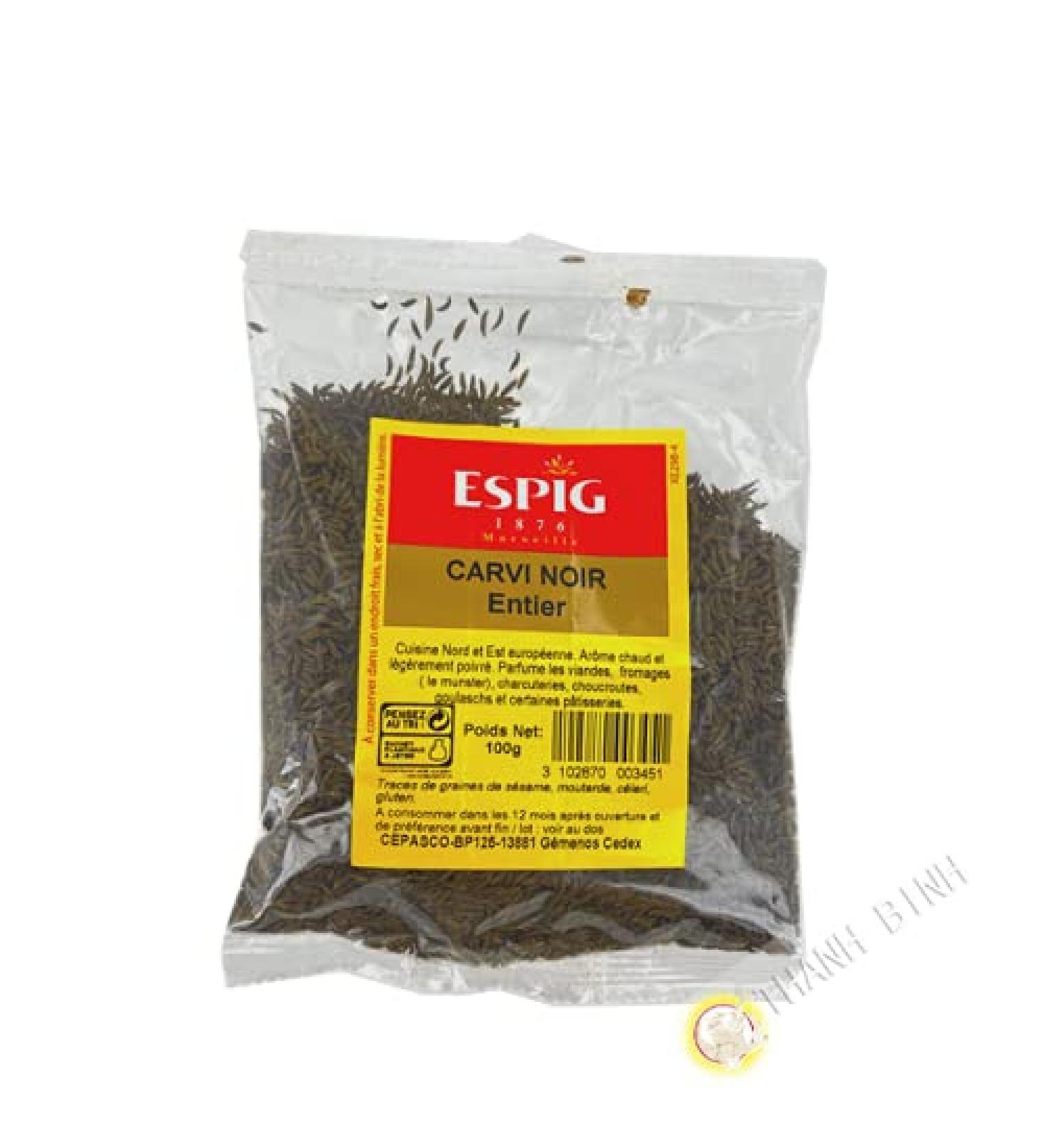 Caraway Black Whole ESPIG 100g - Pack of 3