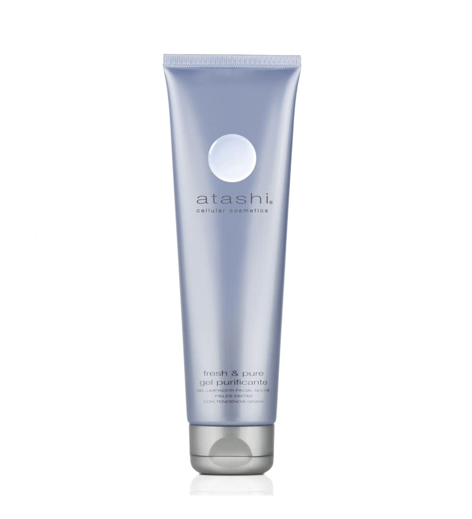 Atashi Fresh & Pure Night Purifying Gel Clean purify balance and renew the skin Natural peel effect Mixed skins with grease trend Glycolic oil liposomado 150 ml - Buy Online on GoSupps.com