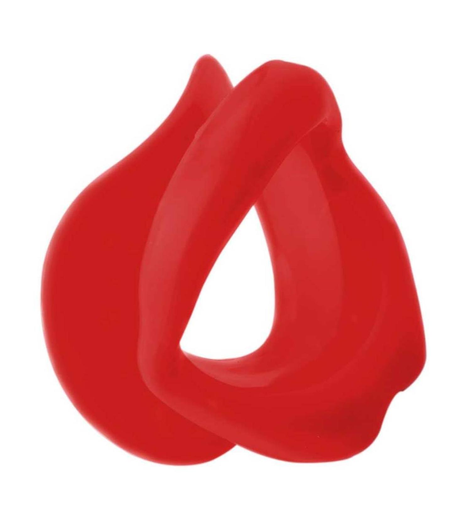 Silicone Lips Exerciser Facial Muscle Tightener Face Lifting Mouth Stretcher Trainer Red Silicone lips exerciser - Buy Online on GoSupps.com