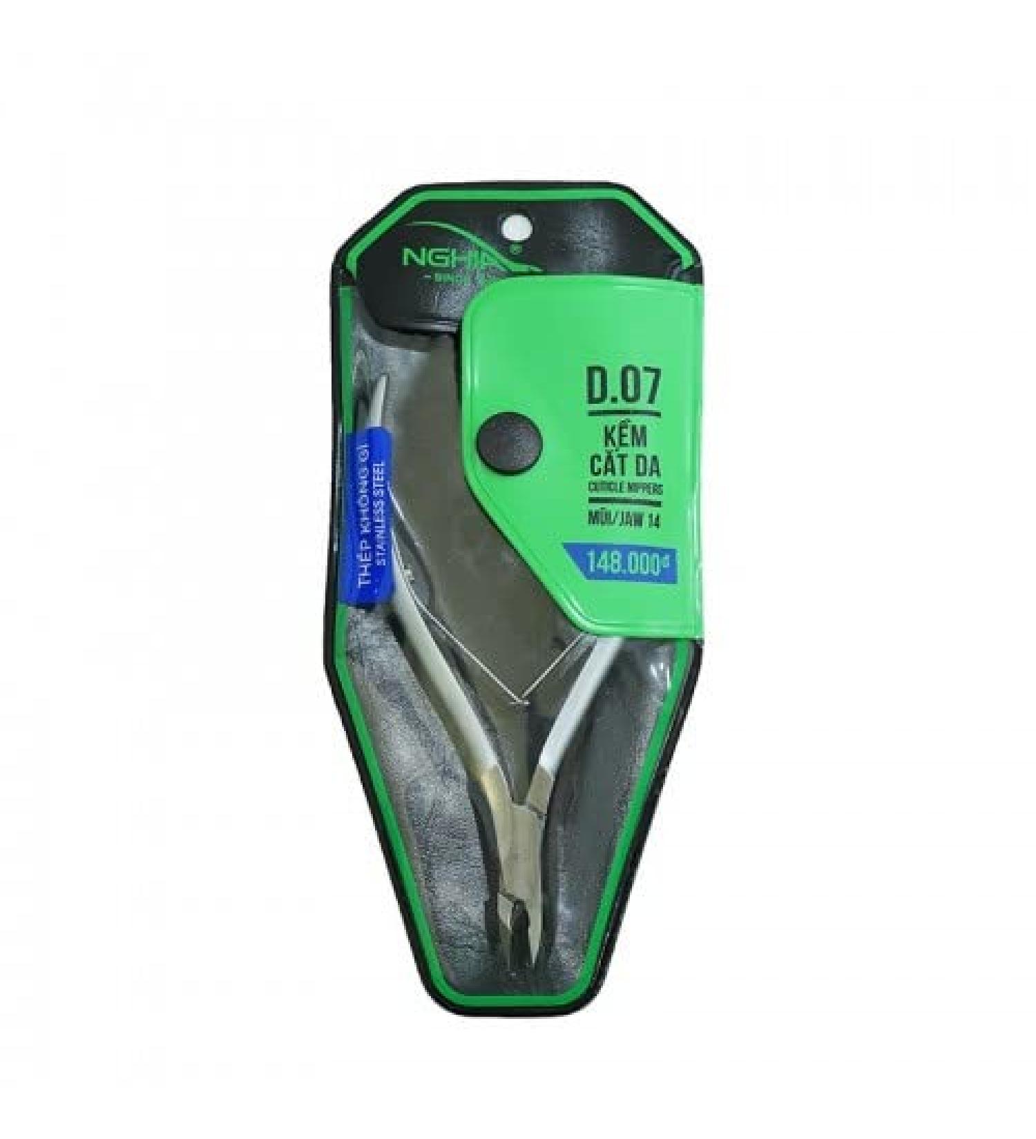 NGHIA Cuticle Nippers 16 jaw(6.5 mm) - Many Type #D-06 to #D-09 - Stainless Steel (#D-07) - Buy Online on GoSupps.com