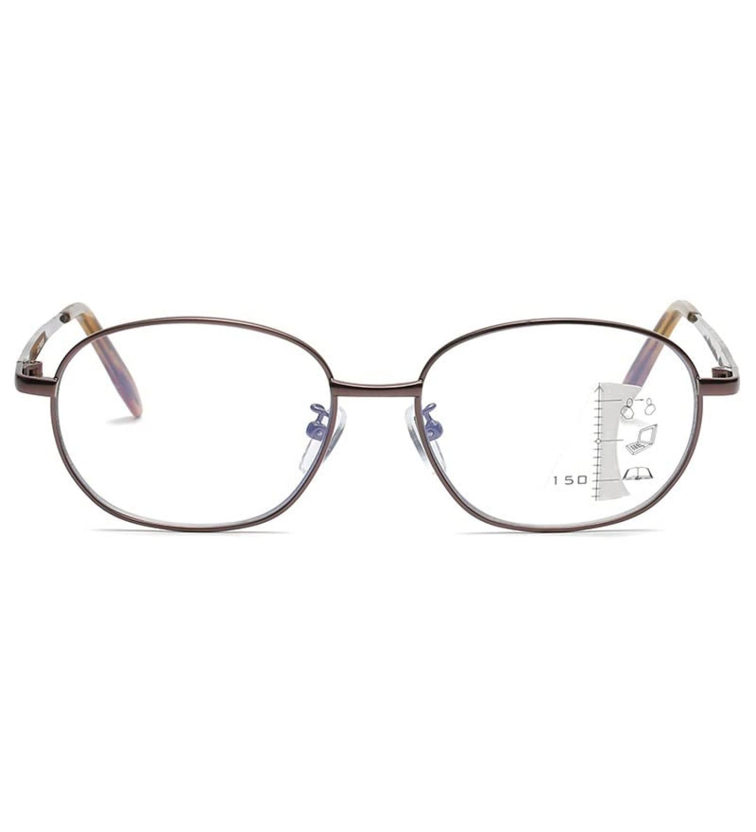 Edgun Progressive Multifocal Reading Glasses +2.5 | Comfortable Double-Use Readers for Men & Women - Spring Hinges - International Shipping - Buy Online on GoSupps.com