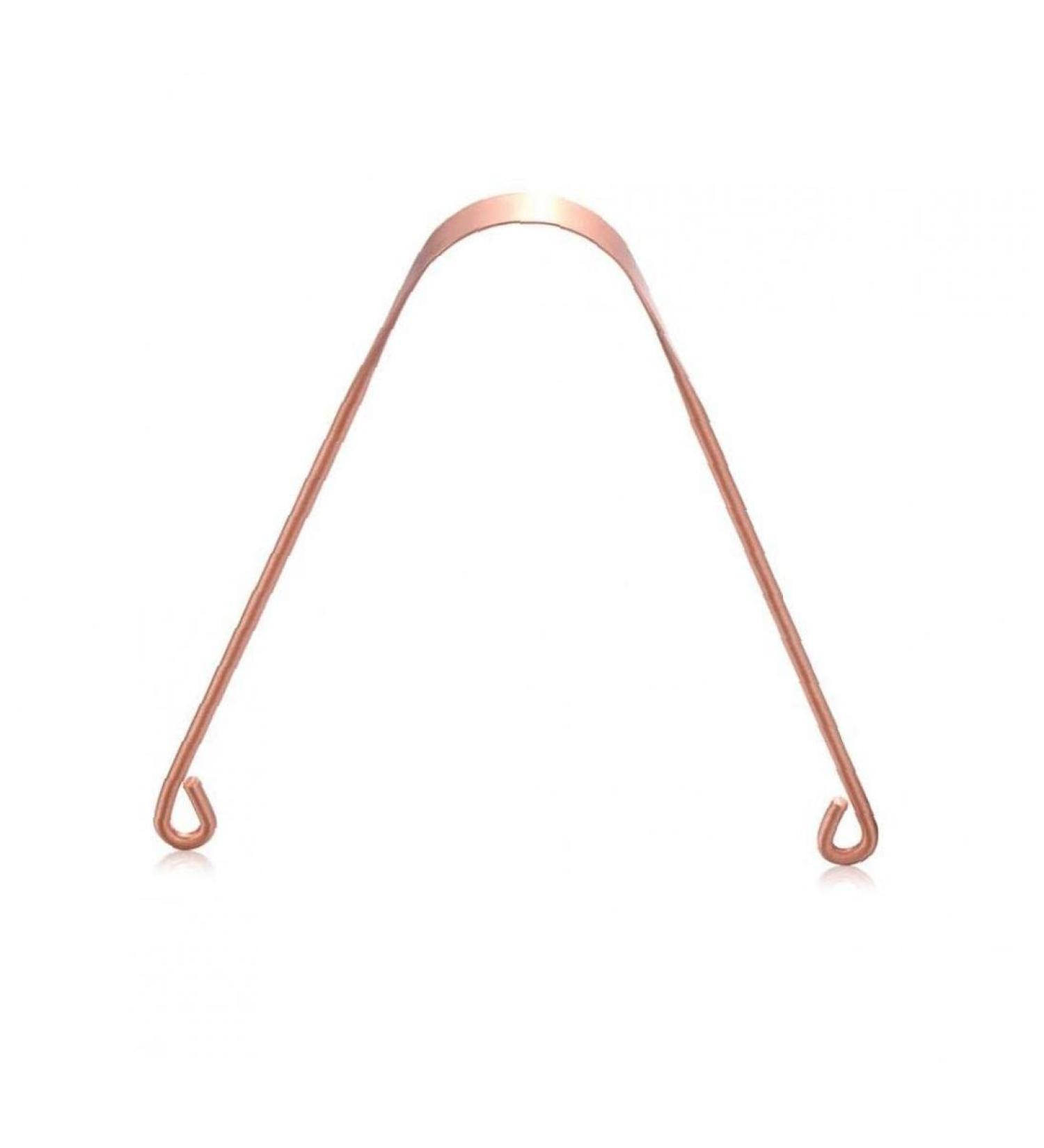 TOSSPER Copper Tongue Cleaner - Non-Gagging Metal Tongue Scraper for Unisex Oral Care | Best Dental Hygiene Tool - Buy Online on GoSupps.com
