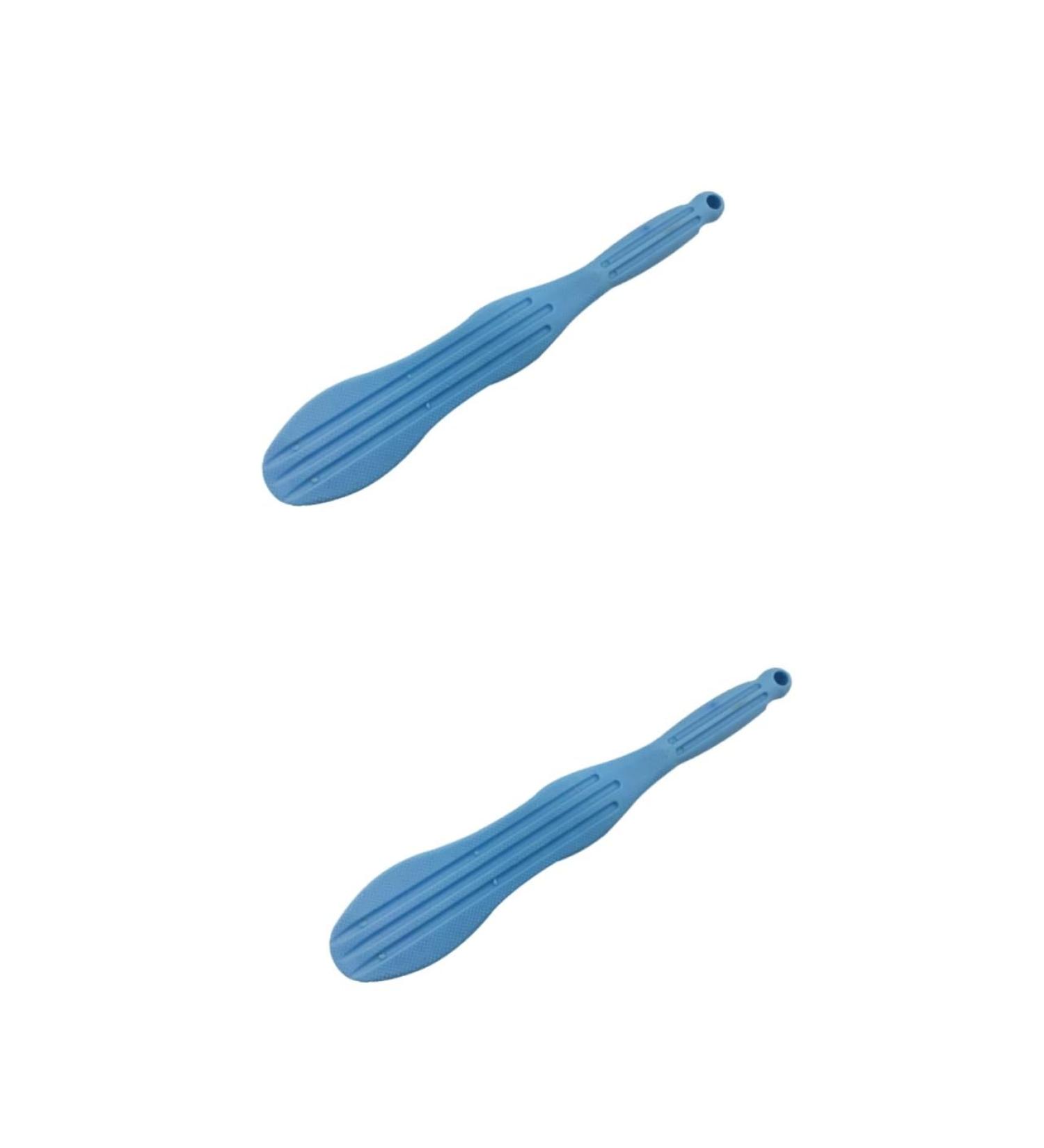 2-Pack Silicone Massage Hammer & Scraping Plate Body Massage Tool for Relaxation | 37.5cm - Blue - Buy Online on GoSupps.com