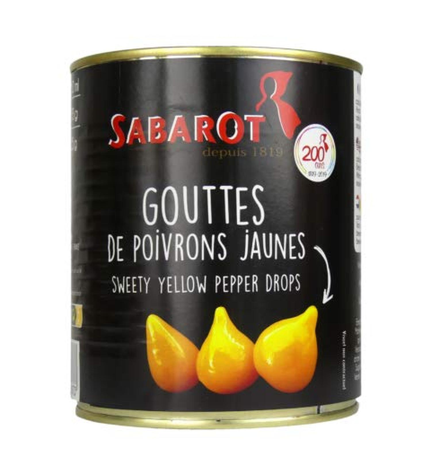 Sabarot - Drops of yellow peppers 325 g - Buy Online on GoSupps.com
