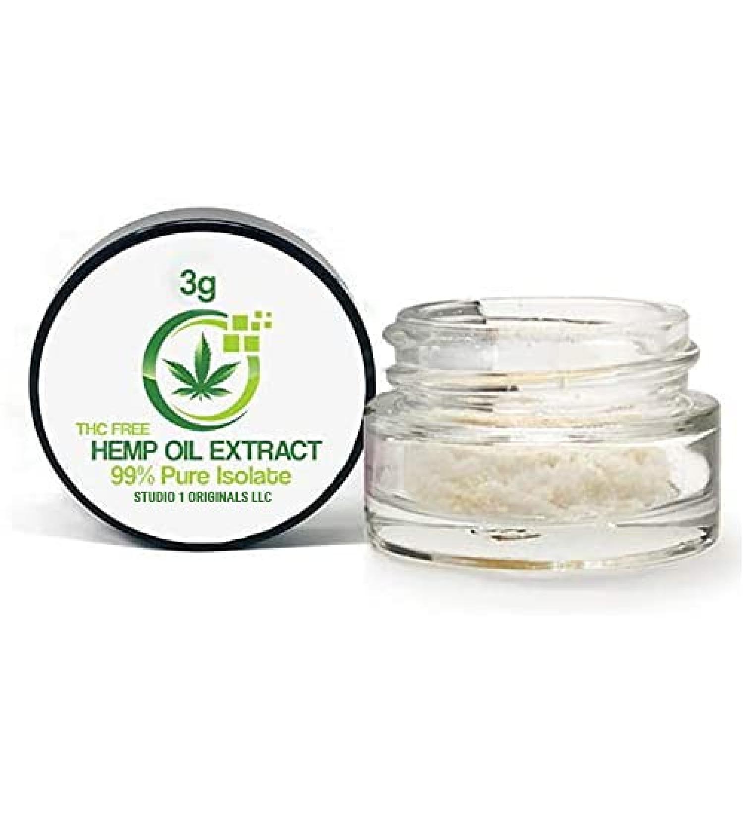 Studio 1 Originals LLC Hemp Extract Powder - 3g 3000mg Isolate | 100% Pure | Migraine Relief, Sleep Aid, Brain Function - Buy Now! - Buy Online on GoSupps.com
