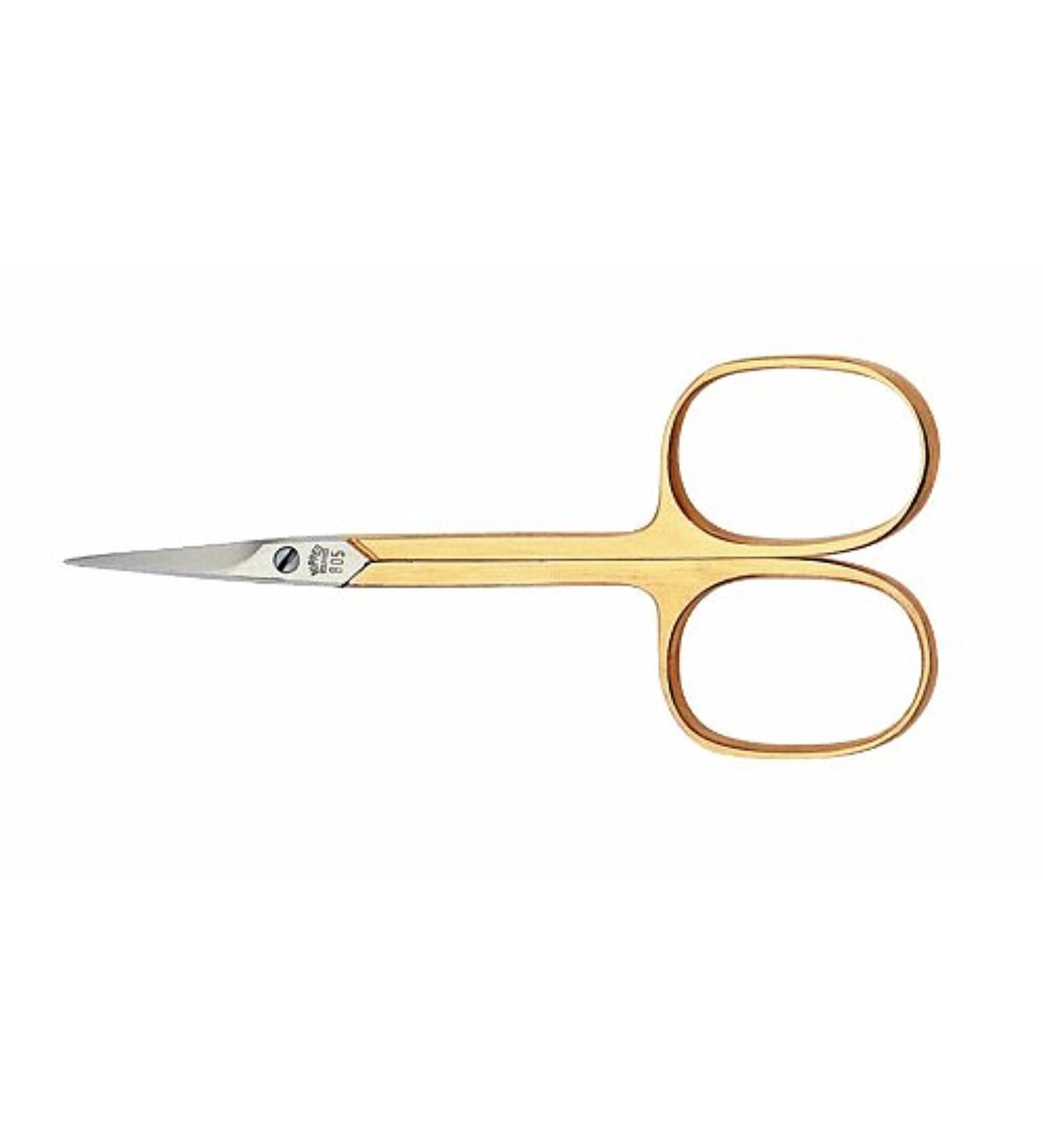 Nipple solingen skin trims gold -plated |Nail shapers tower tip |9 cm |From Solingen |Made in Germany |18 Karat partial godlet |Manicure scissors |To shorten the nail skin