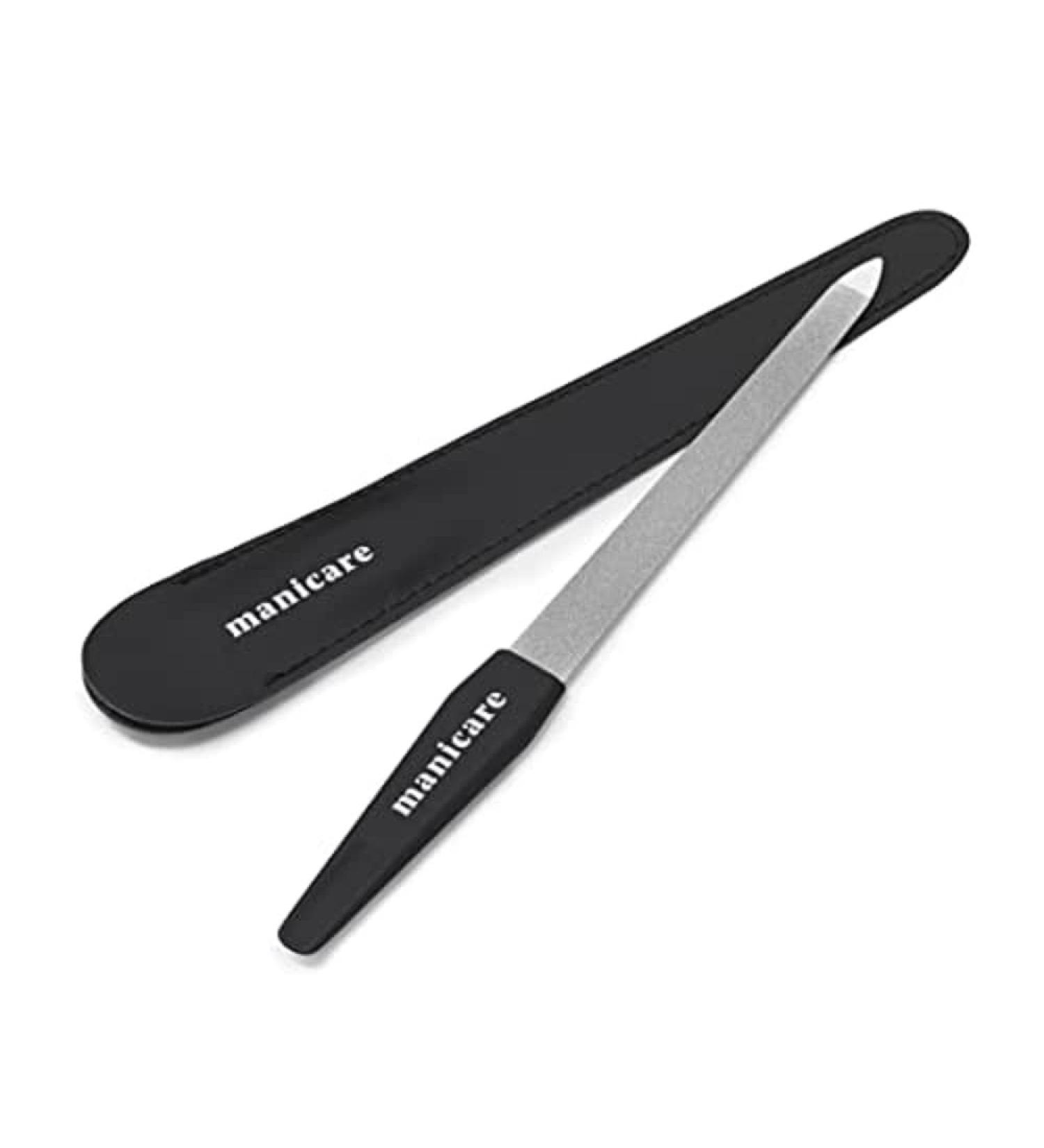 Manicare Sapphire Nail File - Double Sided Coarse and Fine Grit for Shaping Natural & Artificial Nails - Long Lasting & Ideal for Home Manicures - Buy Online on GoSupps.com