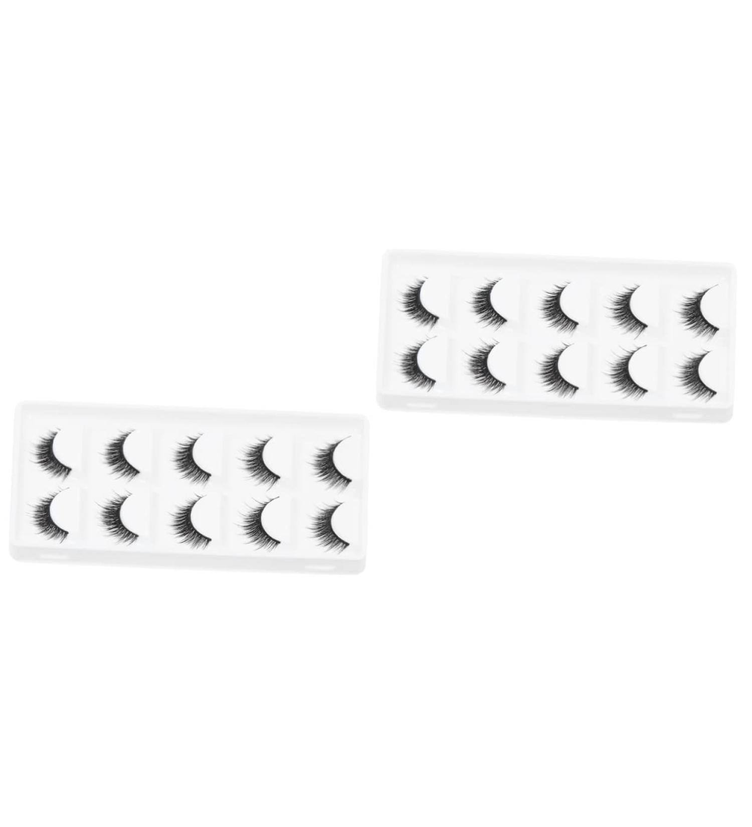 Angoily 10 Pairs Short False Eyelashes Natural Eyelashes Reusable Manmade Eyelashes Art Eyelashes Makeup Eyelash Thick Cross Eyelashes Fake Lashes Fake 6d Artificial - Buy Online on GoSupps.com