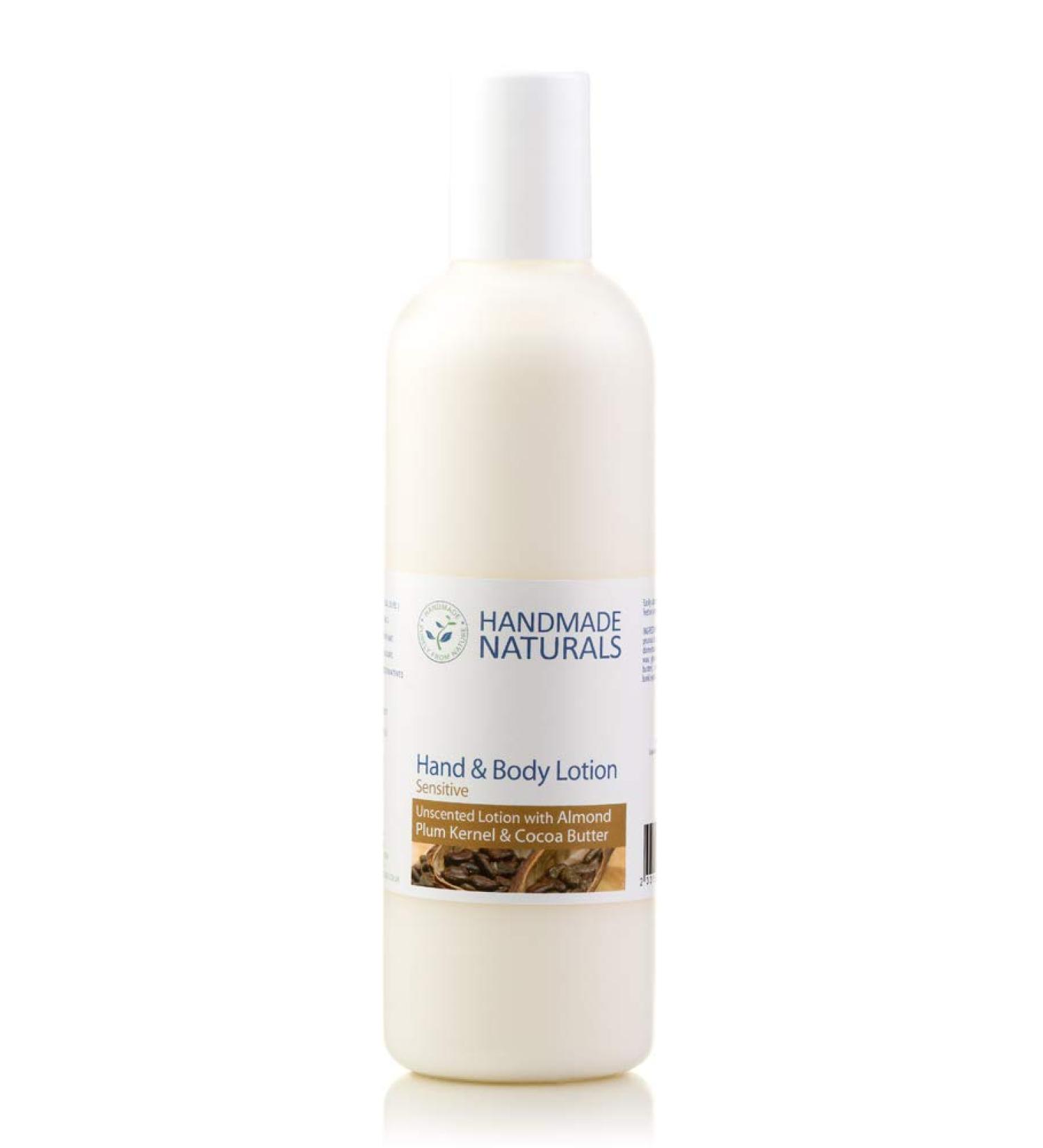 Handmade Naturals Unscented Hand and Body Lotion with Almond Plum Kernel & Virgin Cocoa Butter - Buy Online on GoSupps.com
