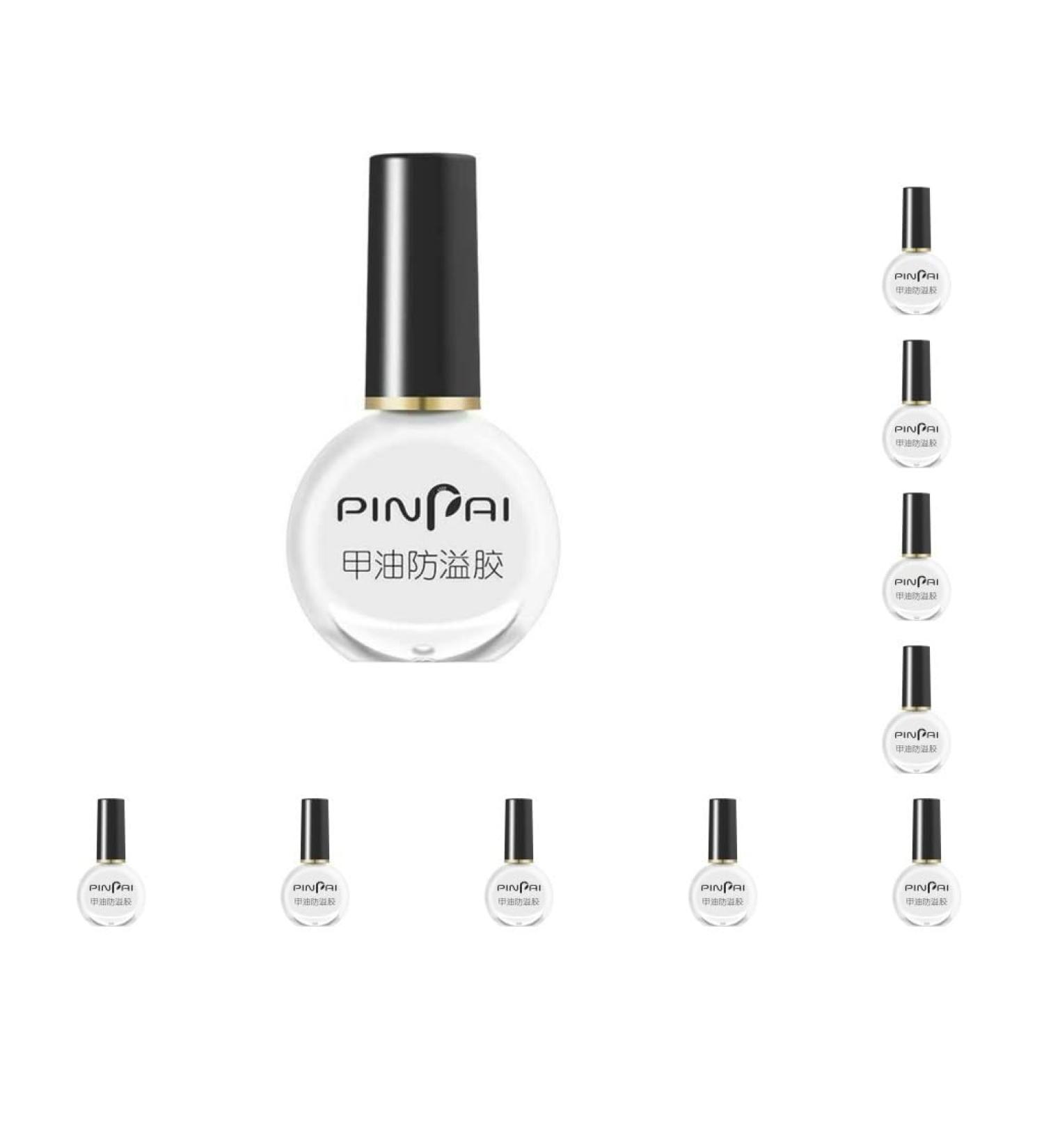 10 set of Peel Off Protective Nail Polish Manicure Liquid Tape Spill-proof Gel Tearable Nail Care Tool 10ml White 10 set of (white 10m) - Buy Online on GoSupps.com