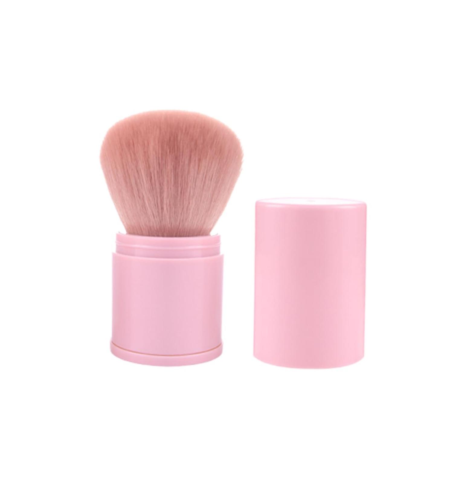 minkissy Cosmetic Buffing Mineral Stippling Brush Foundation Powder Blending Brush Retractable Powder Brush Travel Foundation Brush Makeup Concealer Brush Miss Neck 8.3x3.3cm Pink - Buy Online on GoSupps.com