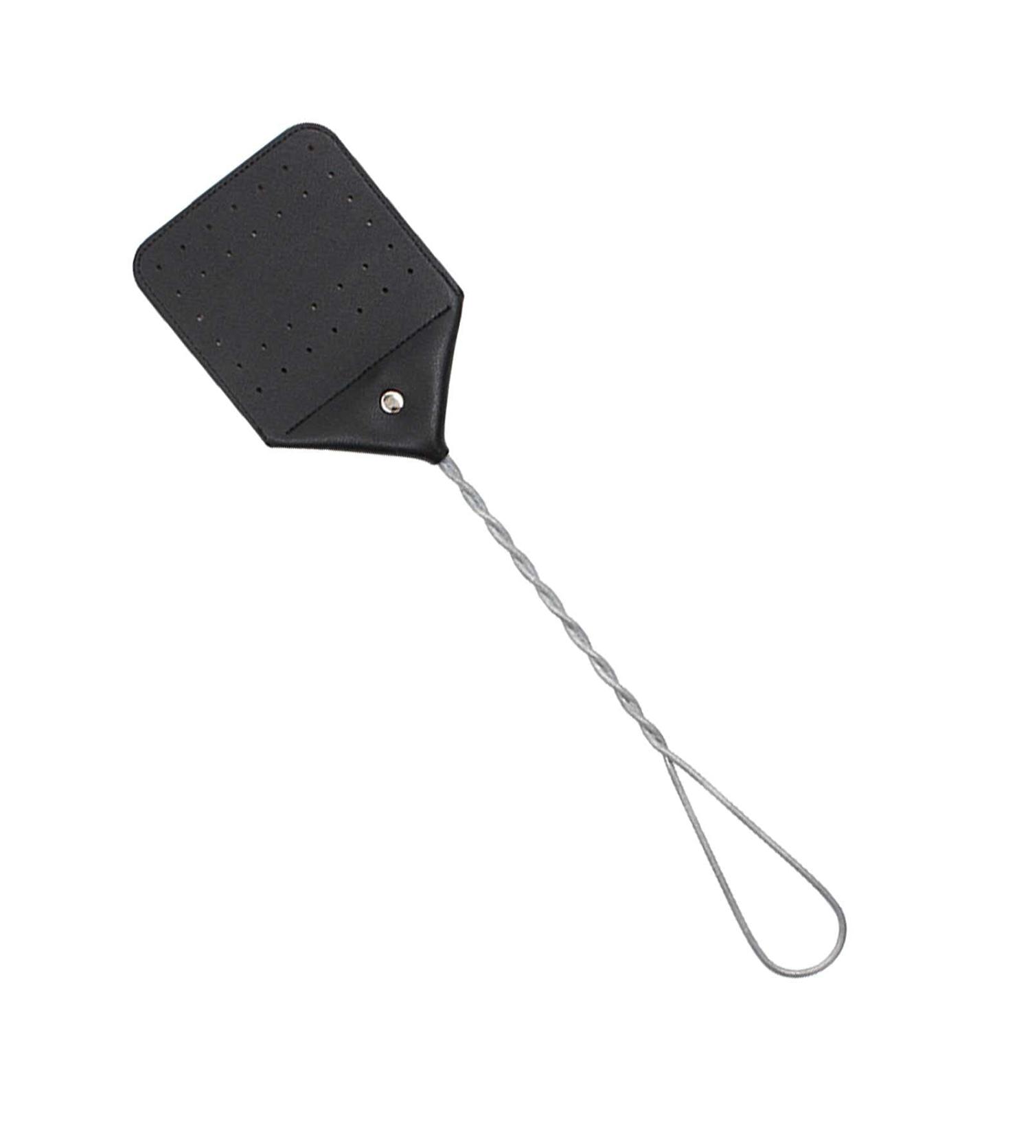 Leather Swatter Fly Swatter Heavy Duty Edition Extended Handle Durable Washable Household Bug Swatter Fly Swatters Leather Bug Swatter with Hang Hole - Buy Online on GoSupps.com
