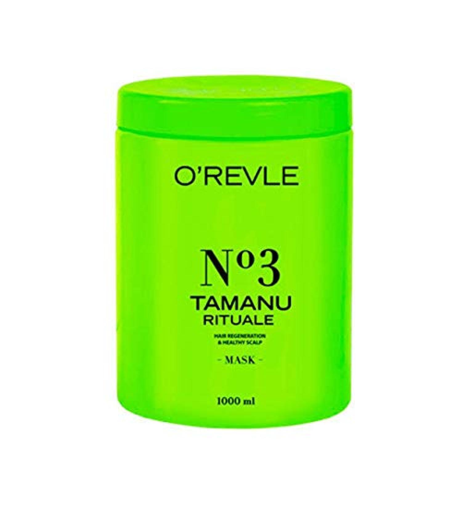 O REVLE No 3 TAMANU RITUALE MASK FOR HAIR REGENERATION & HEATHY SCALP 1 LT