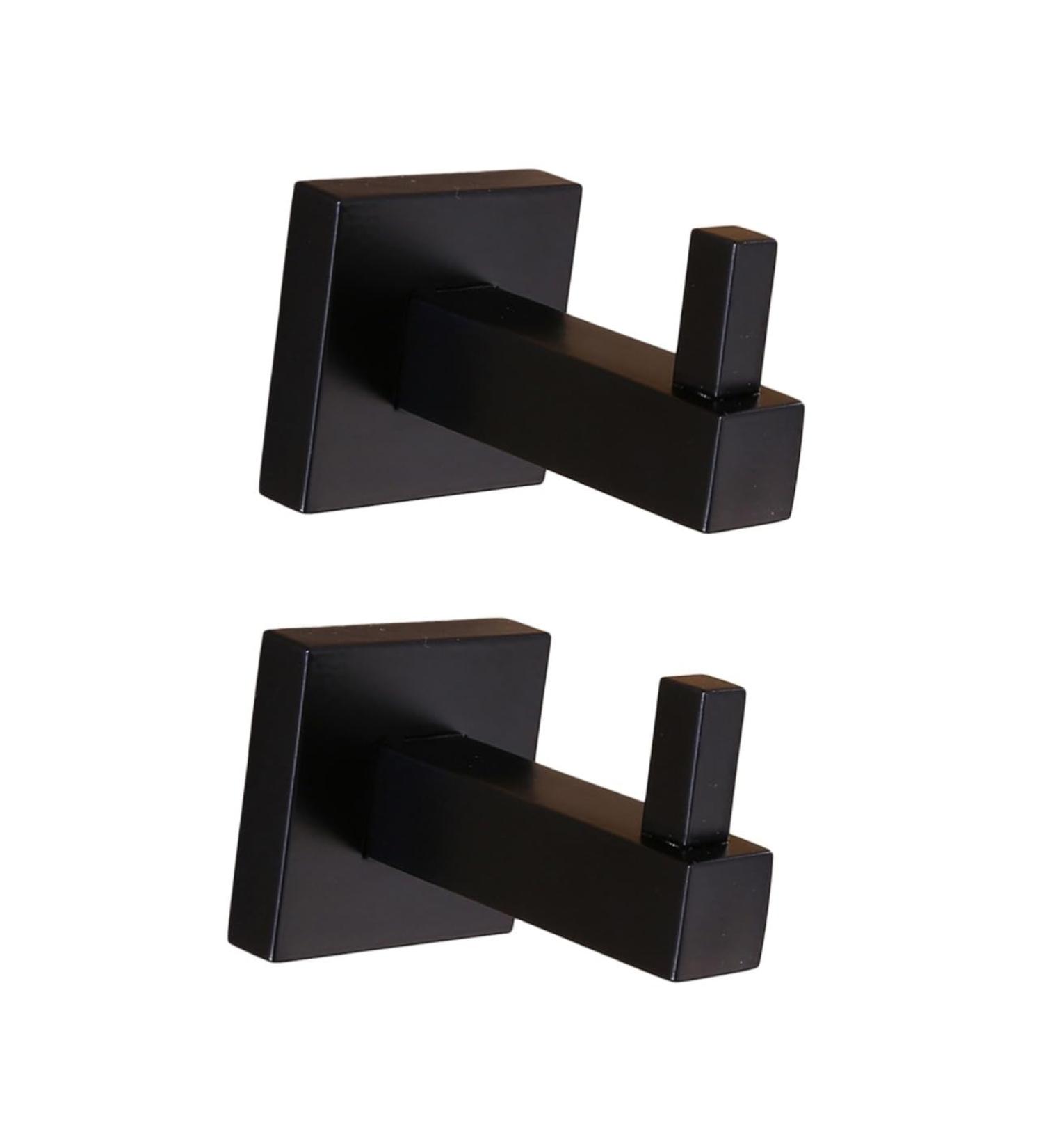 Alipis 2pcs Towel Hook Black Hooks for Hanging Coat Hook Towel Hanger Clothes Hook Accessories Matte - Buy Online on GoSupps.com