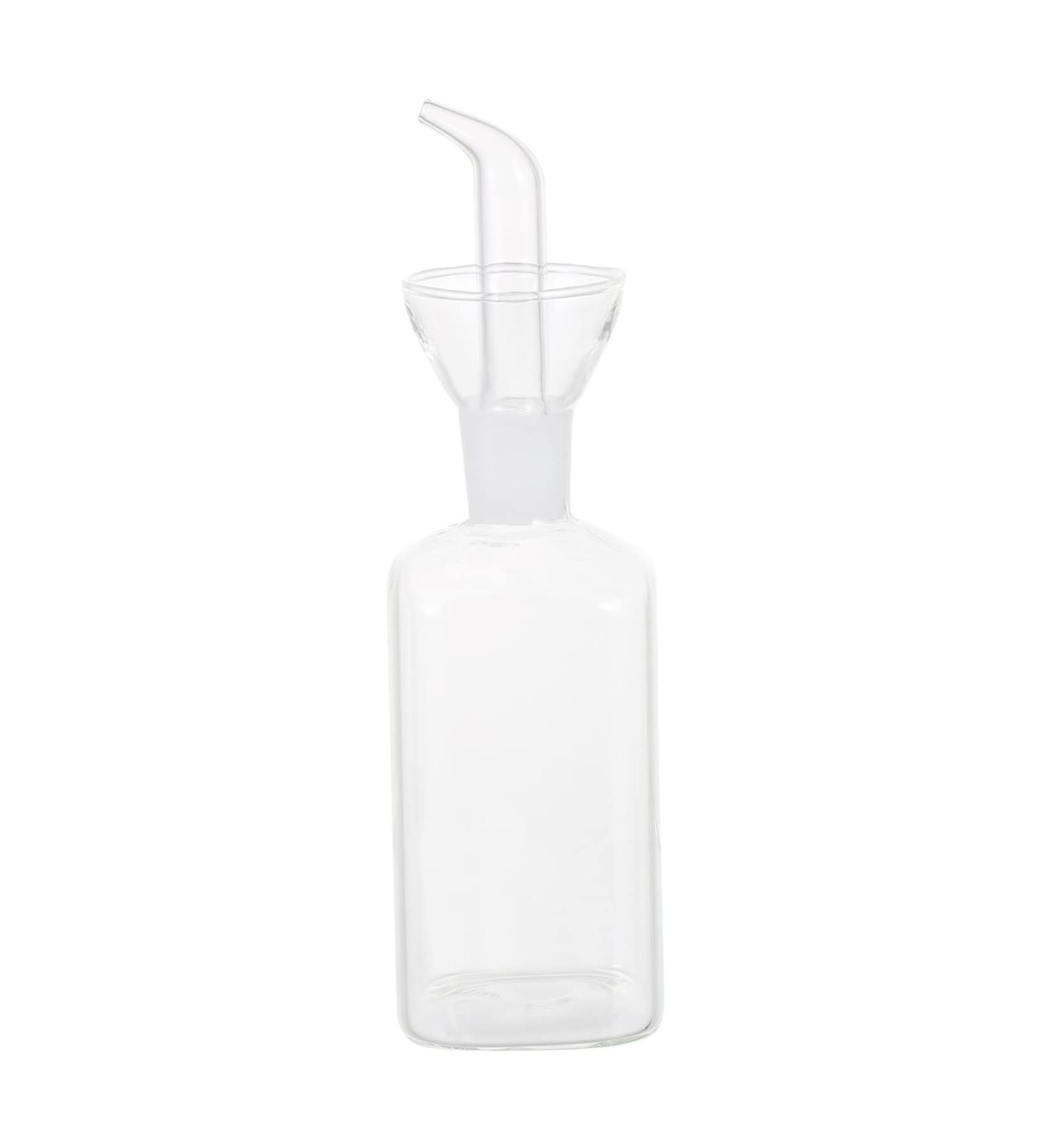 ABOOFAN Glass Containers 1pc Glass Oil Bottle Oil Filter Pot Liquid Kitchen Oil Dispenser 16.5X5.5CM Transparent - Buy Online on GoSupps.com