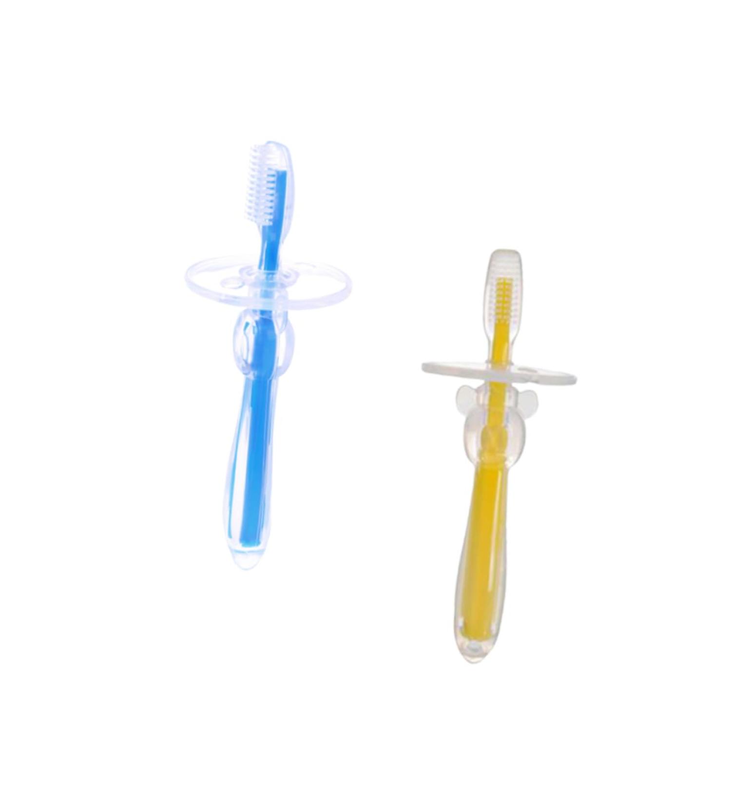 Frcolor 2-Pack Infant Training Toothbrush Set | Soft Bristle Children s Toothbrush & Fun Toys for Milk Teeth | Perfect for Toddlers - Buy Online on GoSupps.com