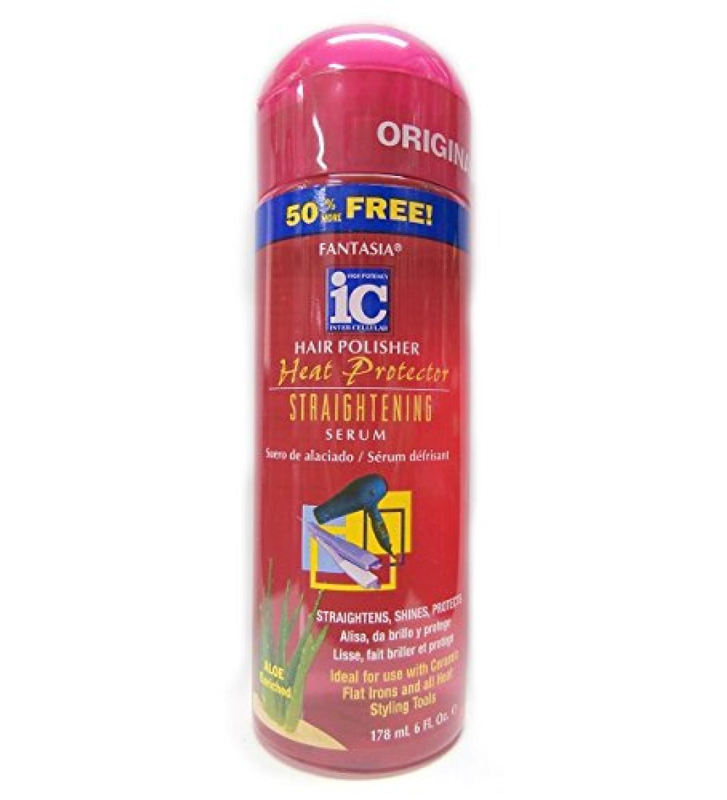 IC Fantasia Hair Polisher Heat Protector Straightening Serum 178ml