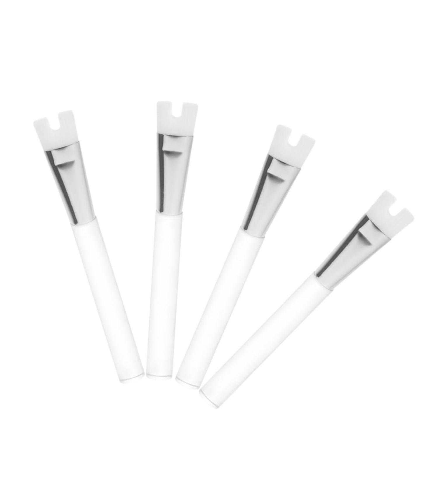 PLAFOPE 4pcs Nose Shadow Highlighter Brush Do Not Eat Powder Nose Shadow Brush Miss White Aluminum Tube - Buy Online on GoSupps.com