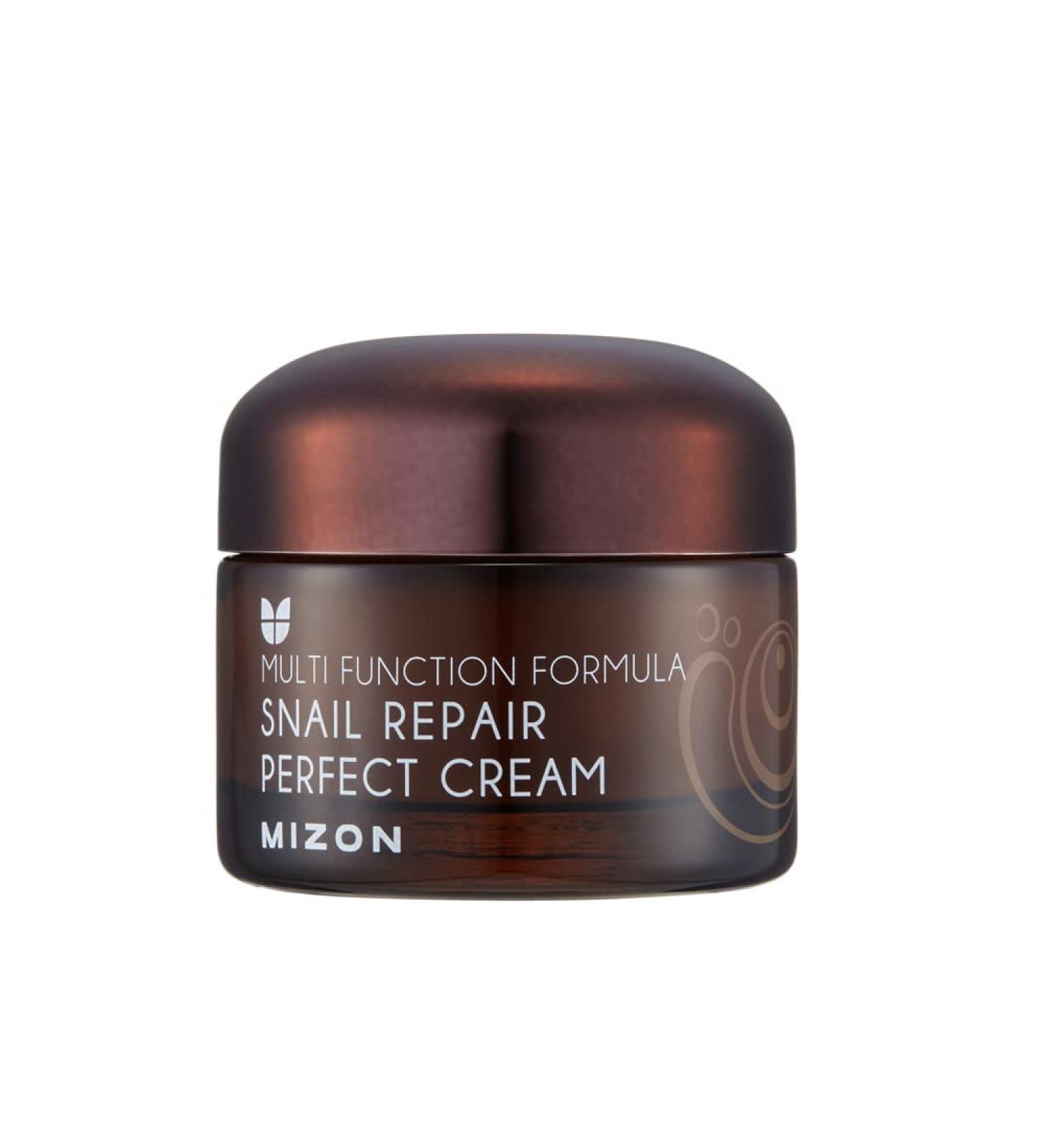 MIZON Snail Repair Perfect Cream 50ml - Hydration, Wrinkle-care, Nutrition | Paraben Free Korean Skin-care - Buy Online on GoSupps.com