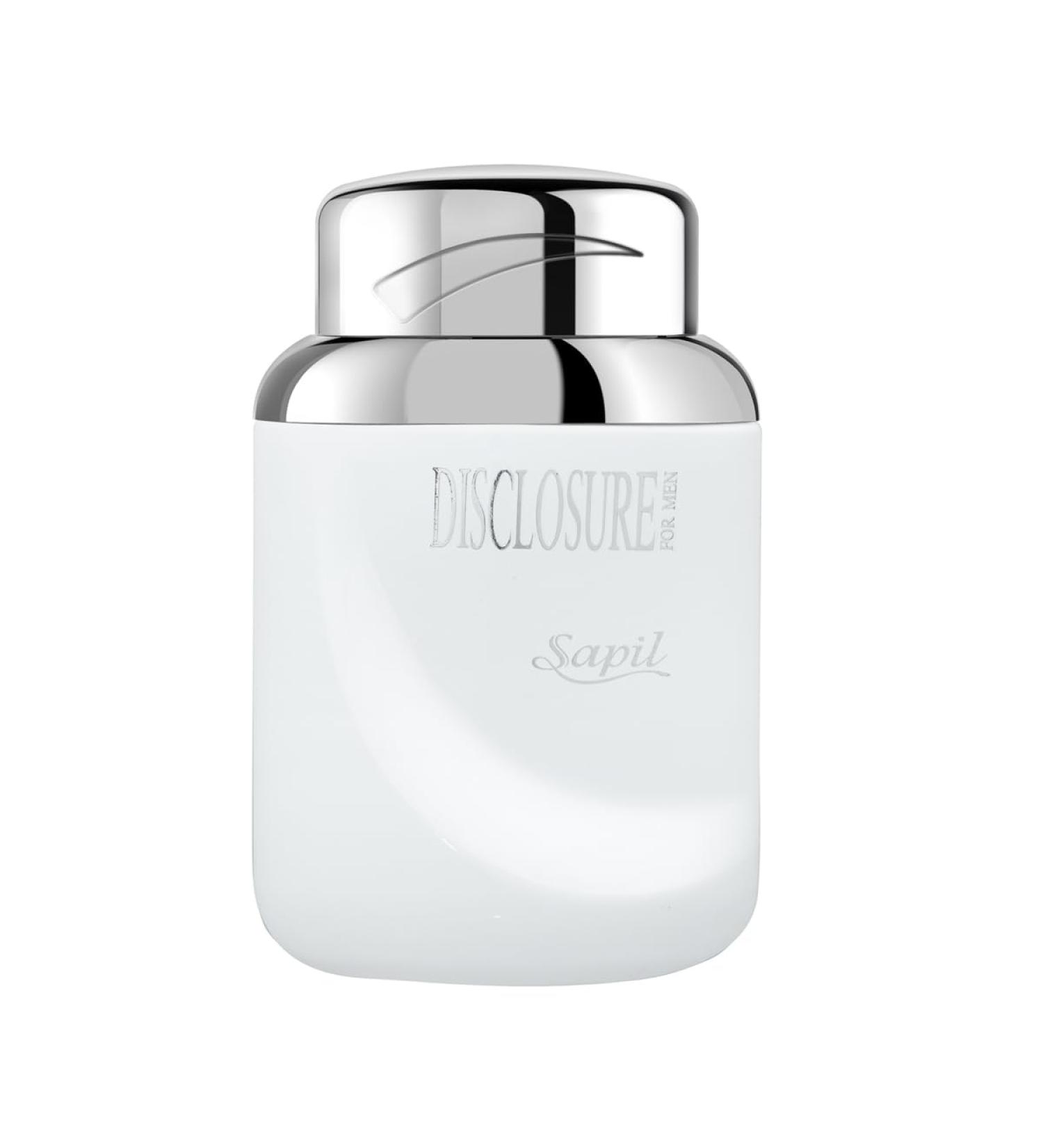Sapil Disclosure White Perfume for Men - Long-Lasting Dubai Cologne - Woody Aromatic EDT Spray - 3.4 Oz (100 ml) - Ideal Men's Fragrance for Daily Wear - Buy Online on GoSupps.com