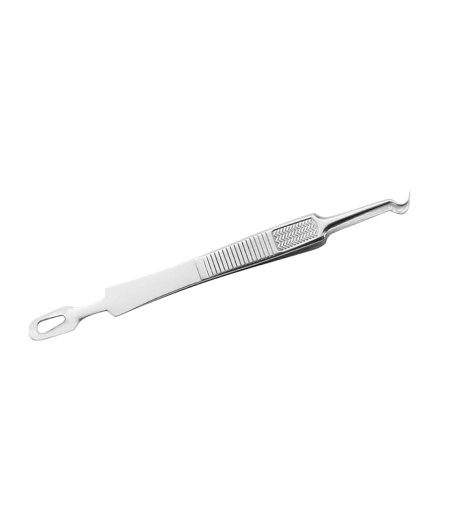 AUTSUPPL 3pcs Clip Comedone Extractor Stainless Pimple Remover Blackhead Tweezers Stainless Steel Silver - Buy Online on GoSupps.com